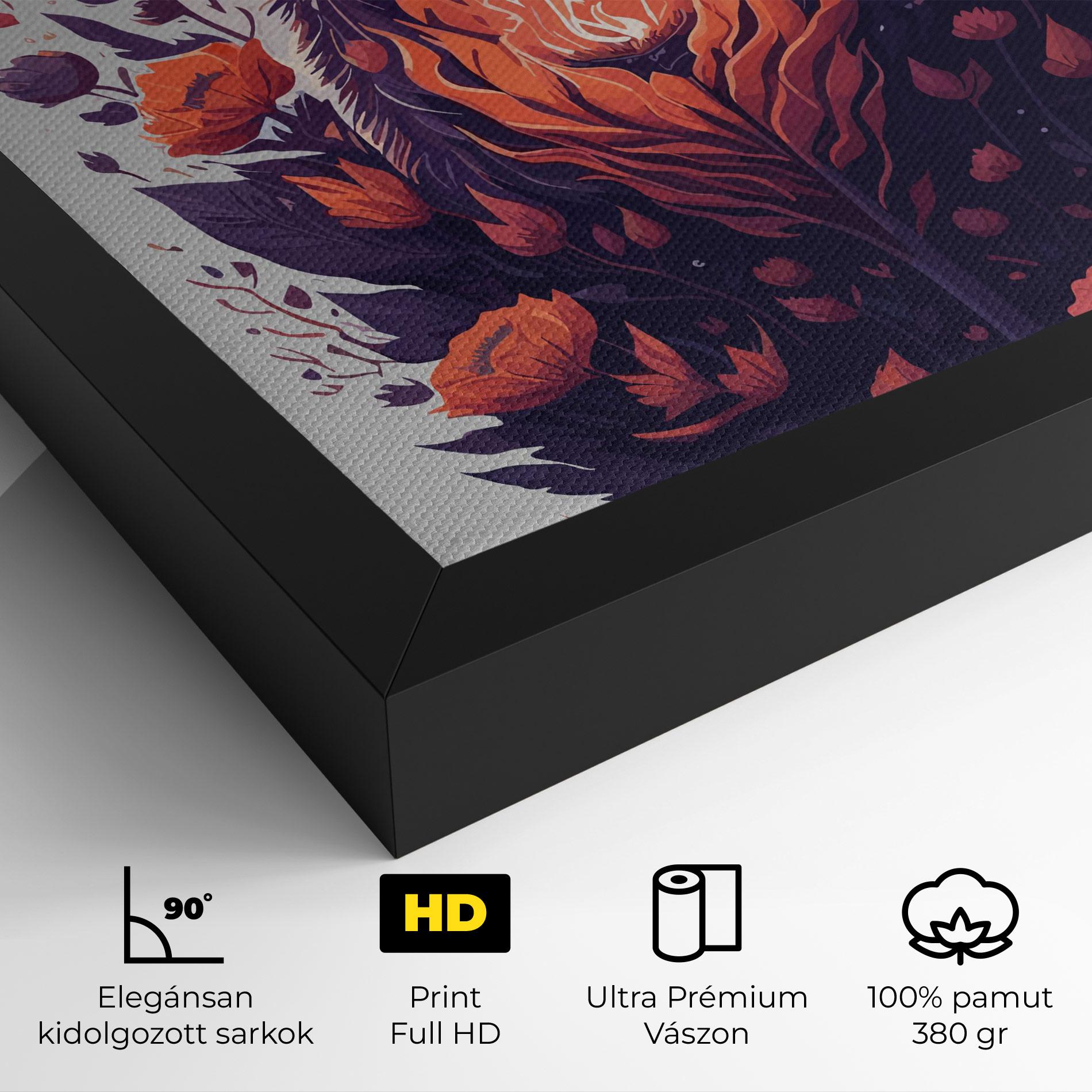 Vászonkép Fire Cat mockup 4