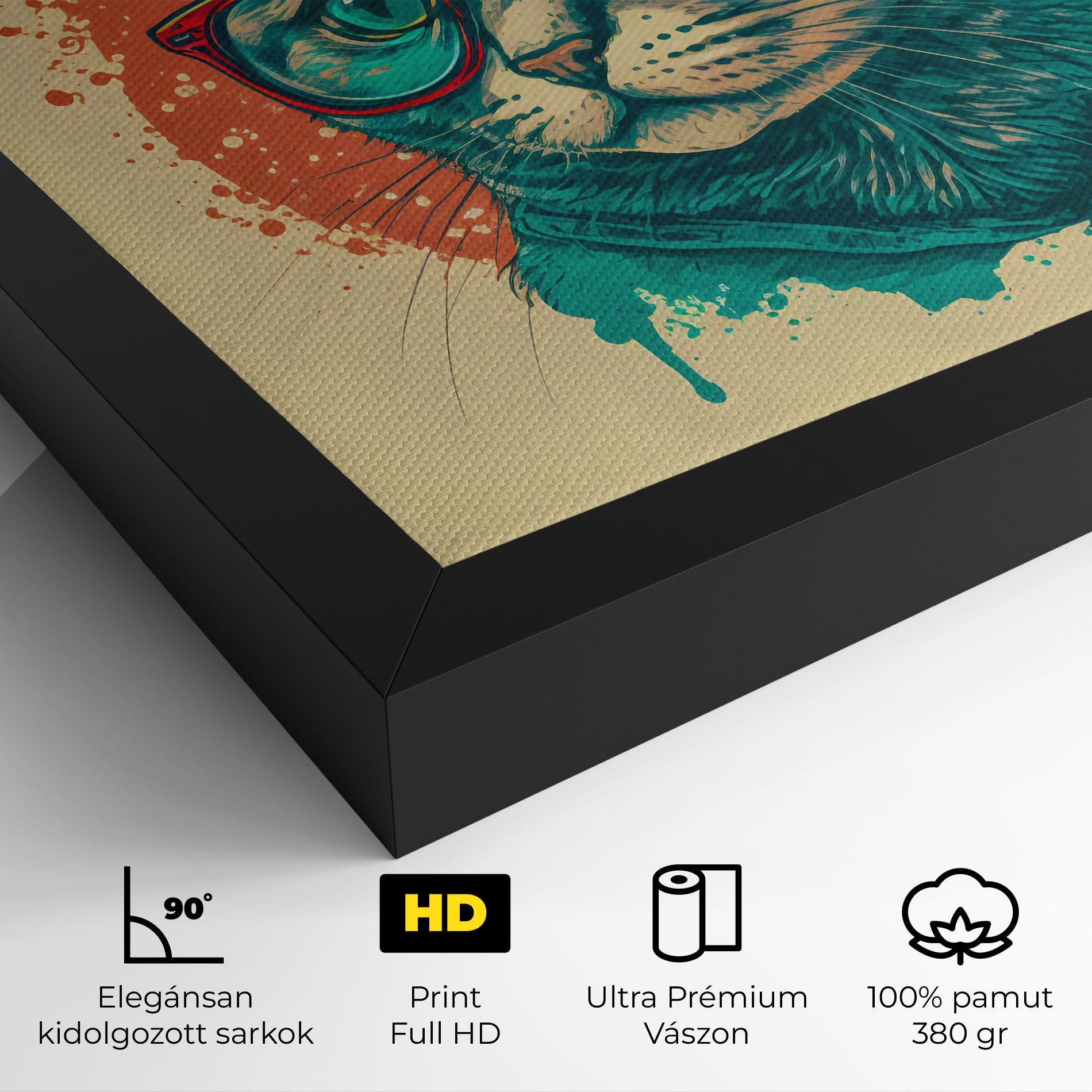 Red Glasses Cat mockup 4