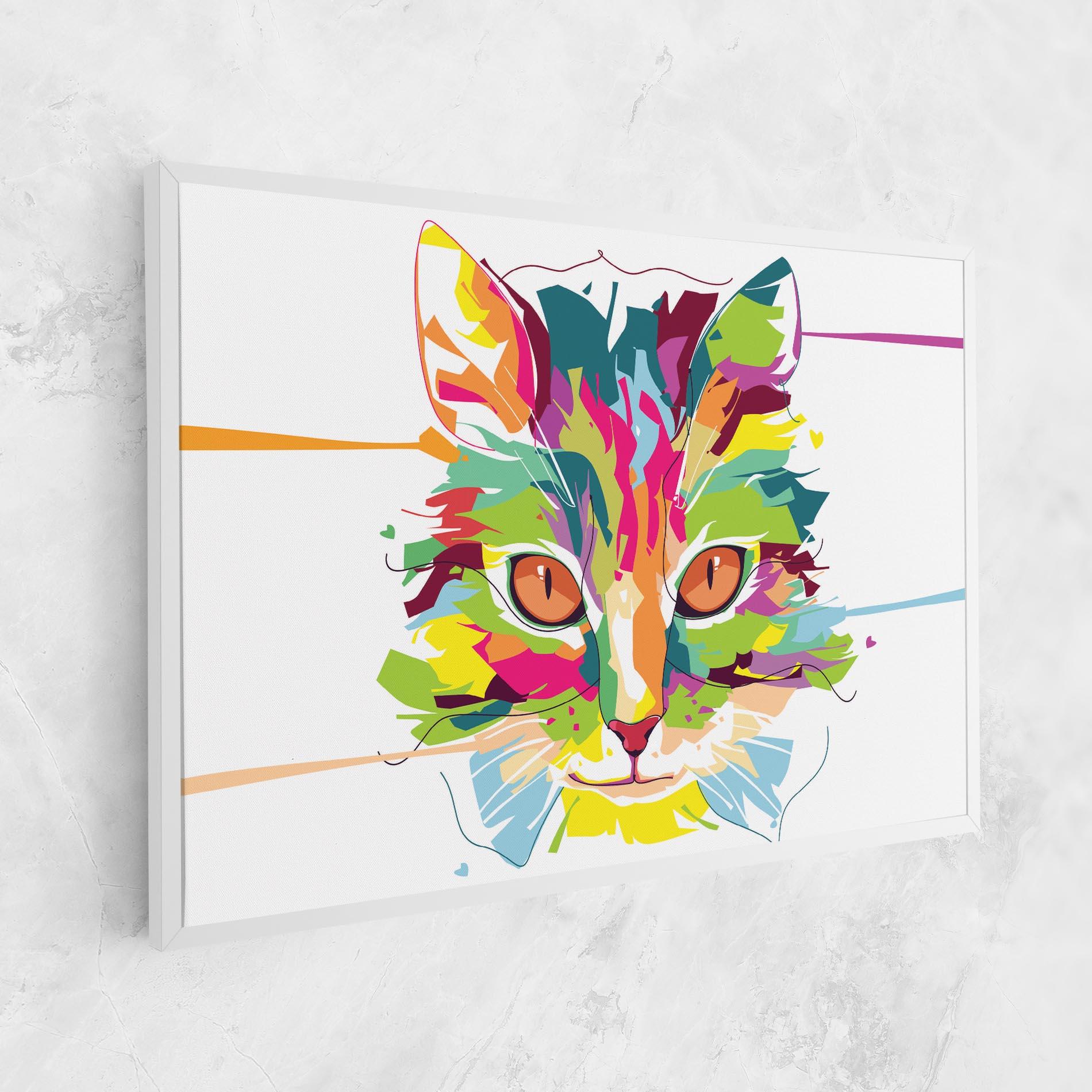 Vászonkép Cat Art Close Up mockup 1