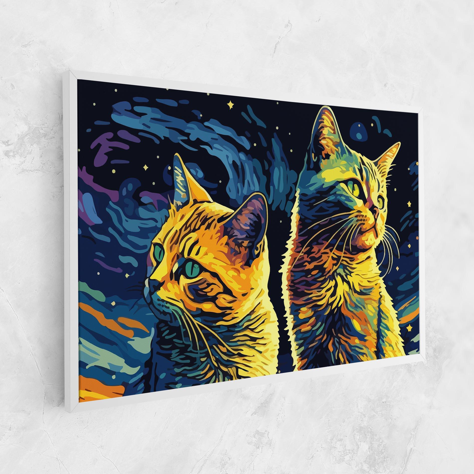 Vászonkép Cat Painting mockup 1