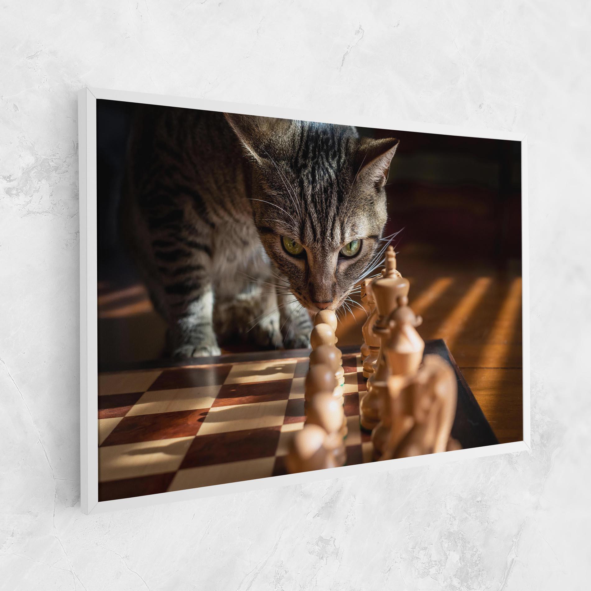 Vászonkép Chess Cat mockup 1