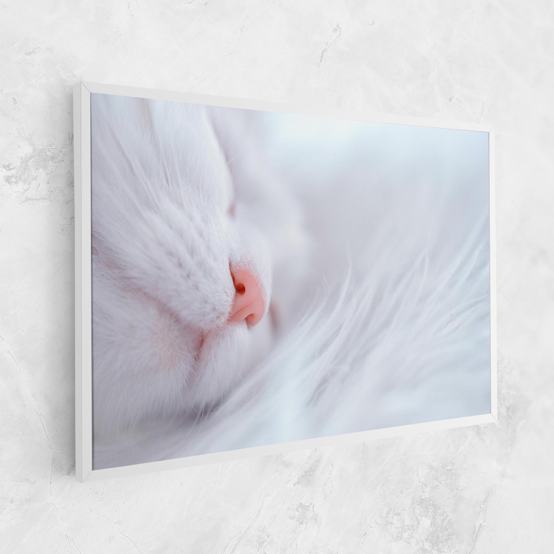 Vászonkép Dreamy White Cat mockup 1