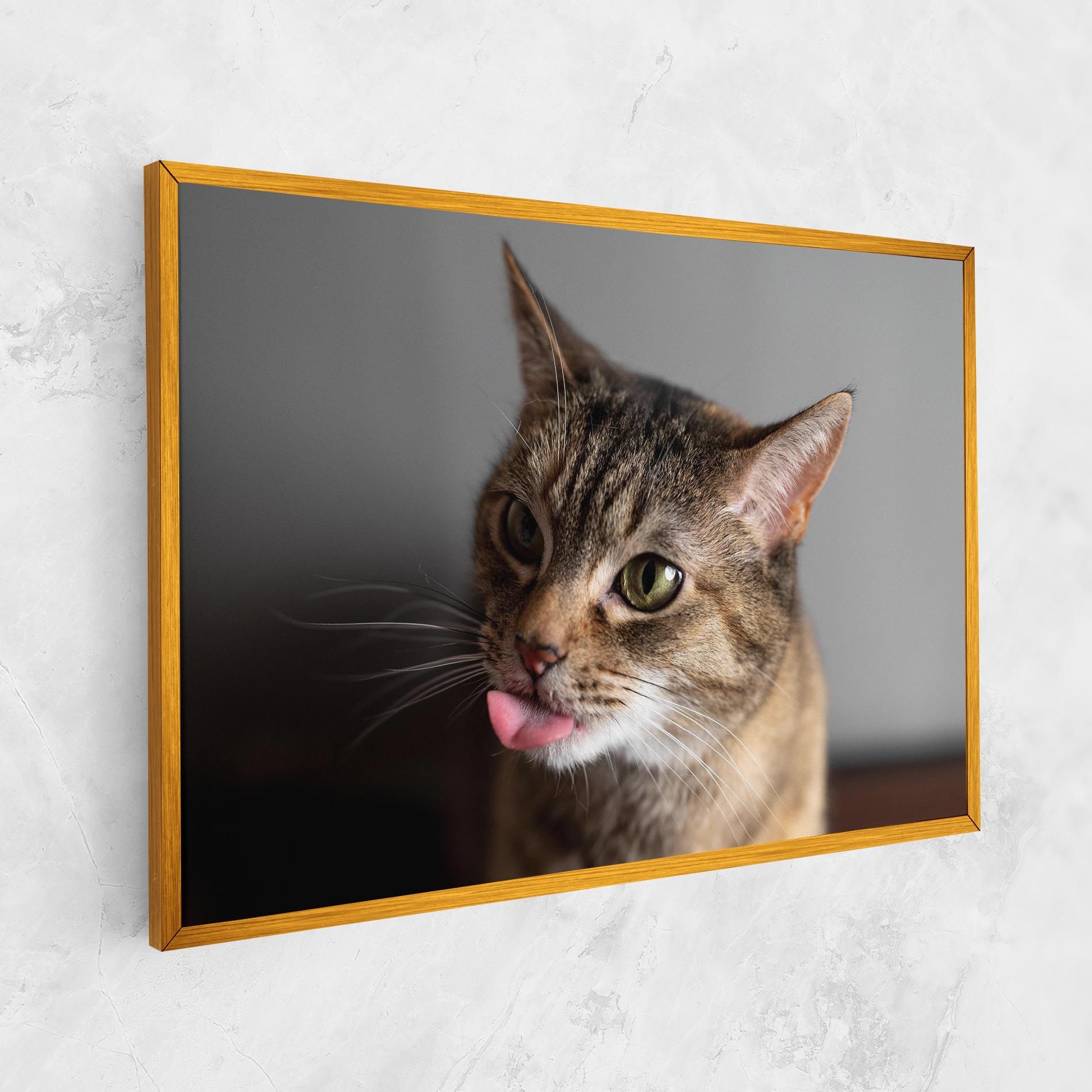 Brown Green Eyes Cat mockup 1