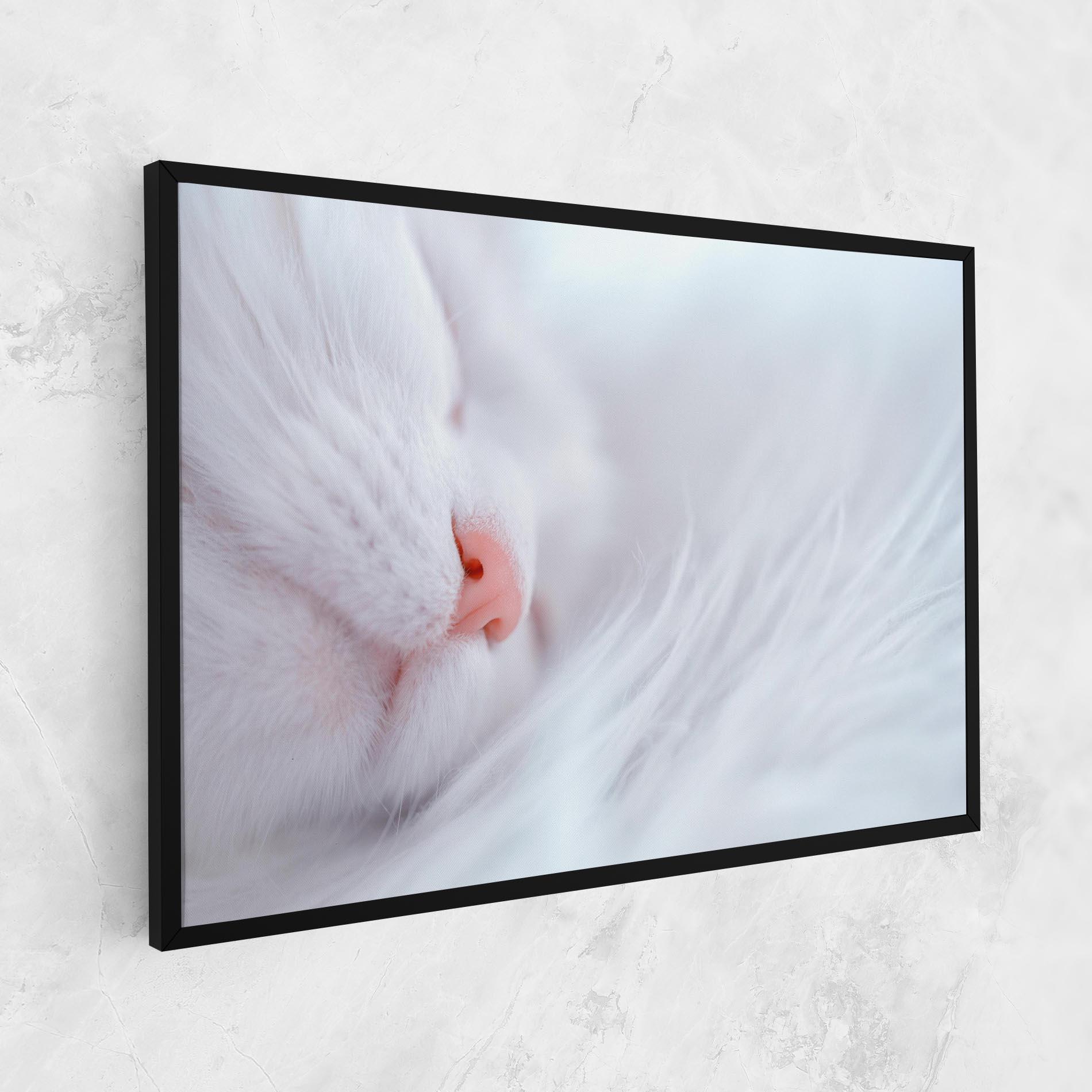 Vászonkép Dreamy White Cat mockup 1