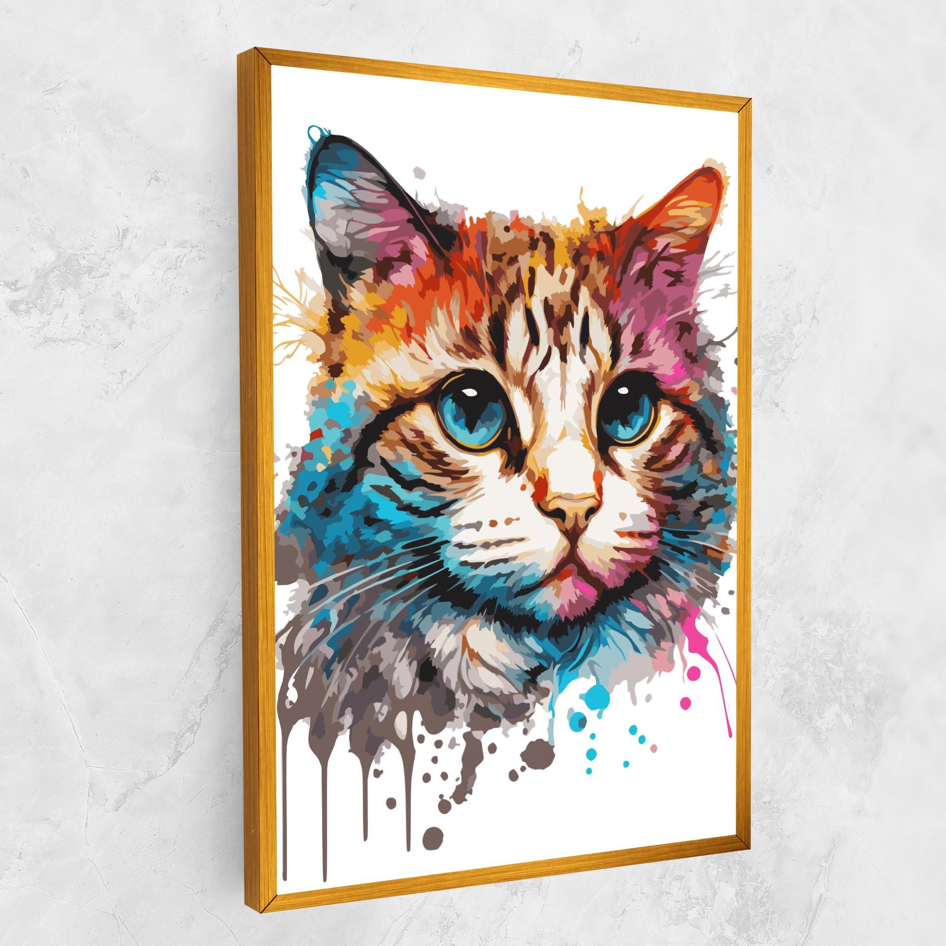 Vászonkép Blue Eyes Cat mockup 1