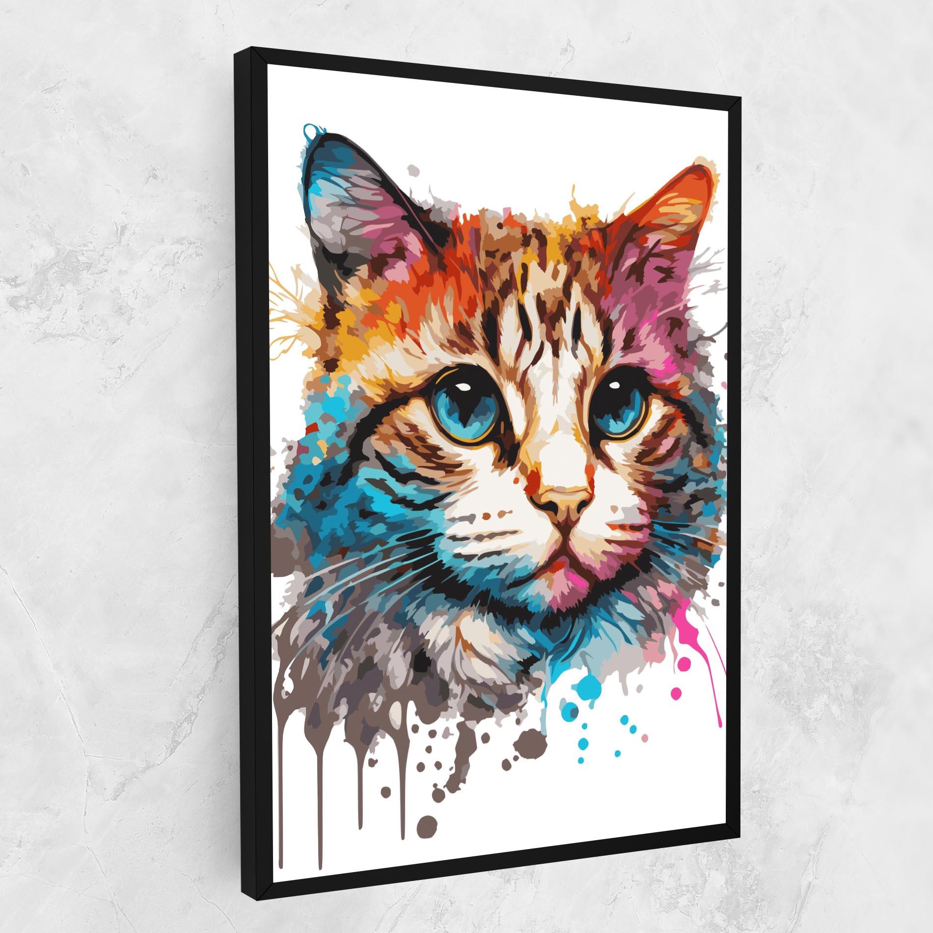 Vászonkép Blue Eyes Cat mockup 1
