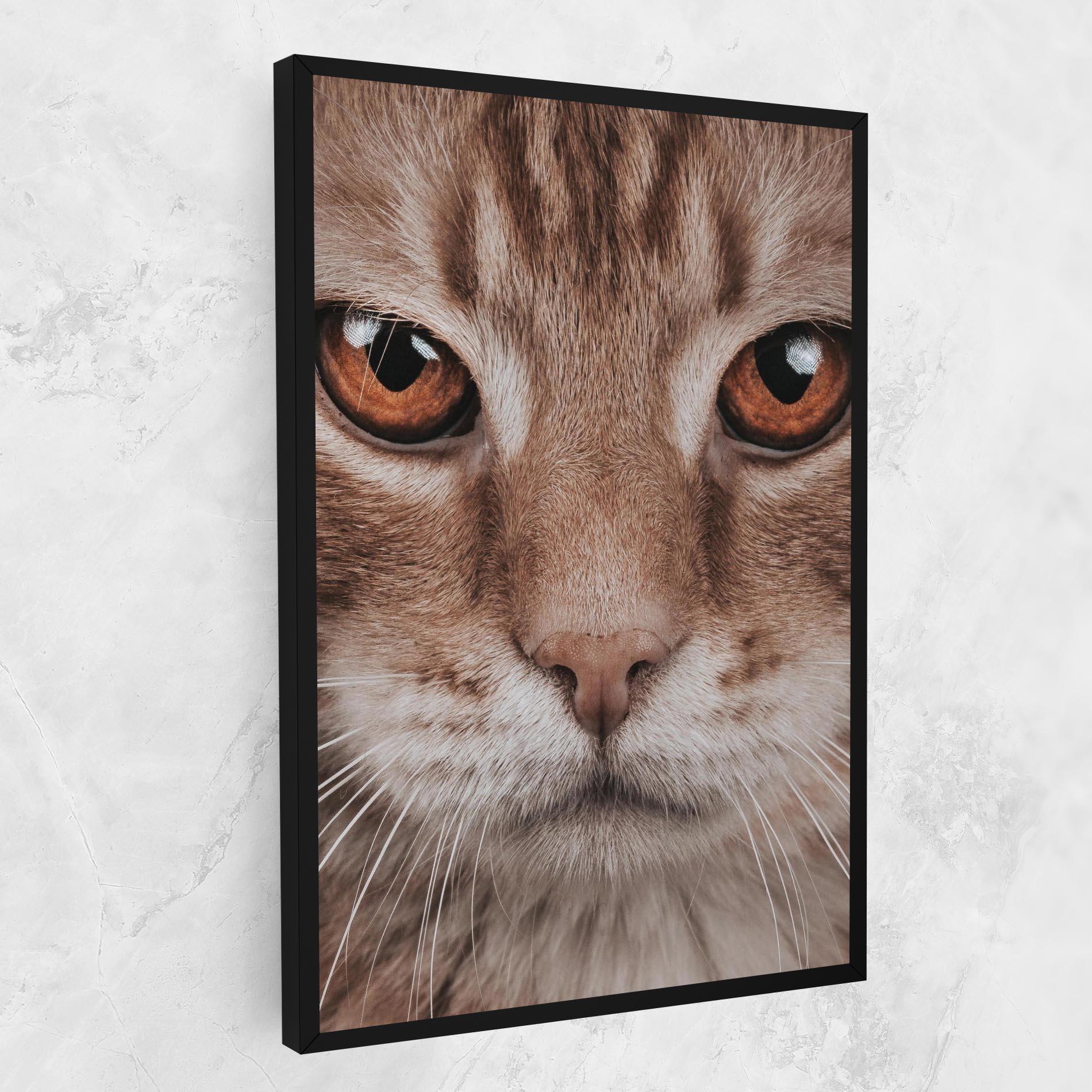 Vászonkép Fire Eyes Cat mockup 1