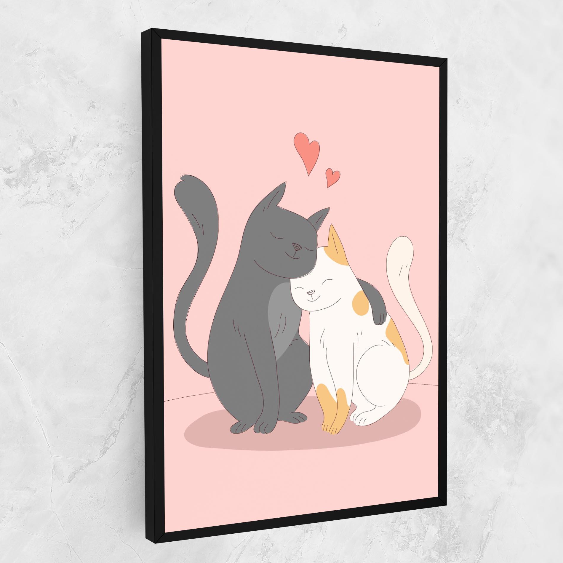 Vászonkép Lover Cats mockup 1