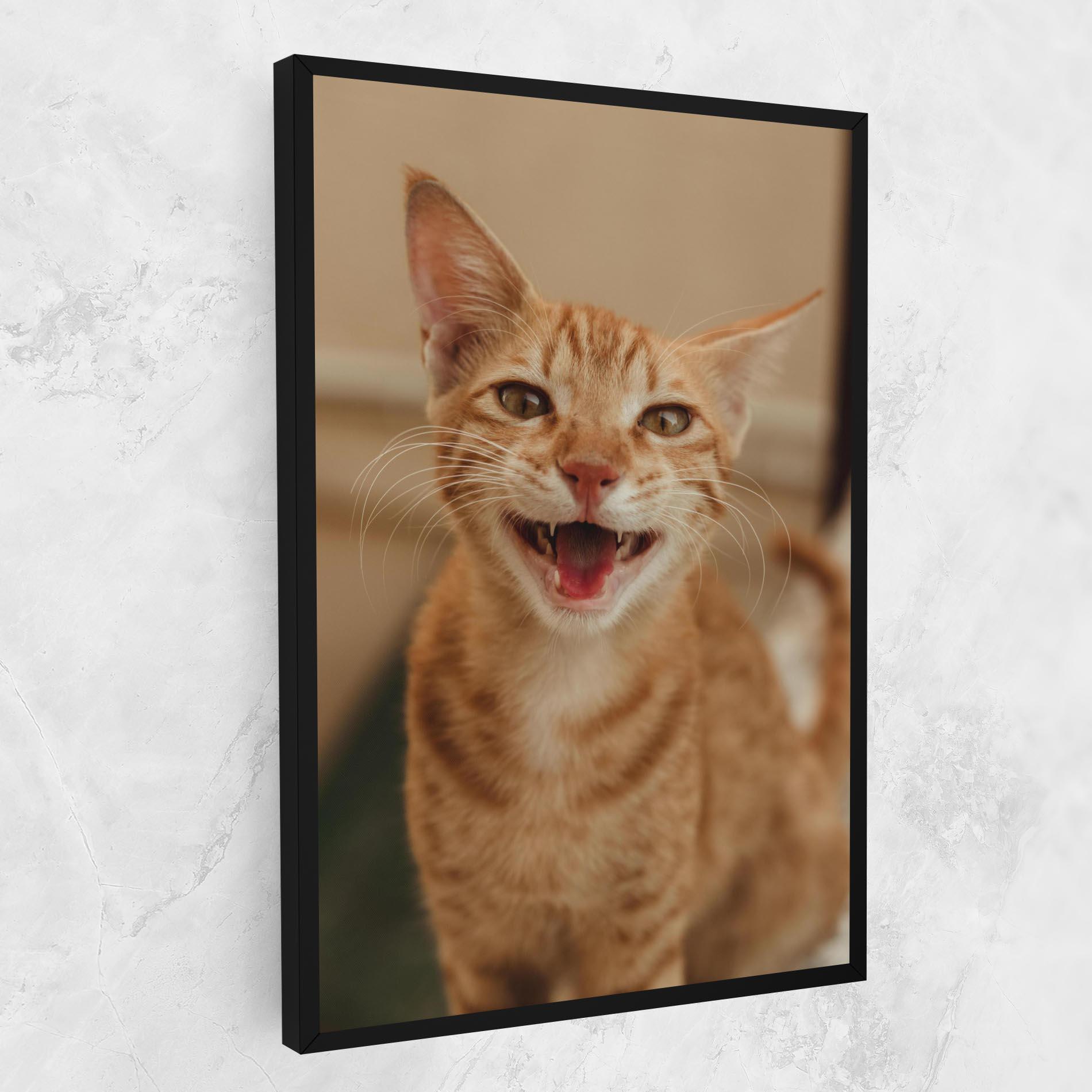 Vászonkép Orange Cat Smiling mockup 1