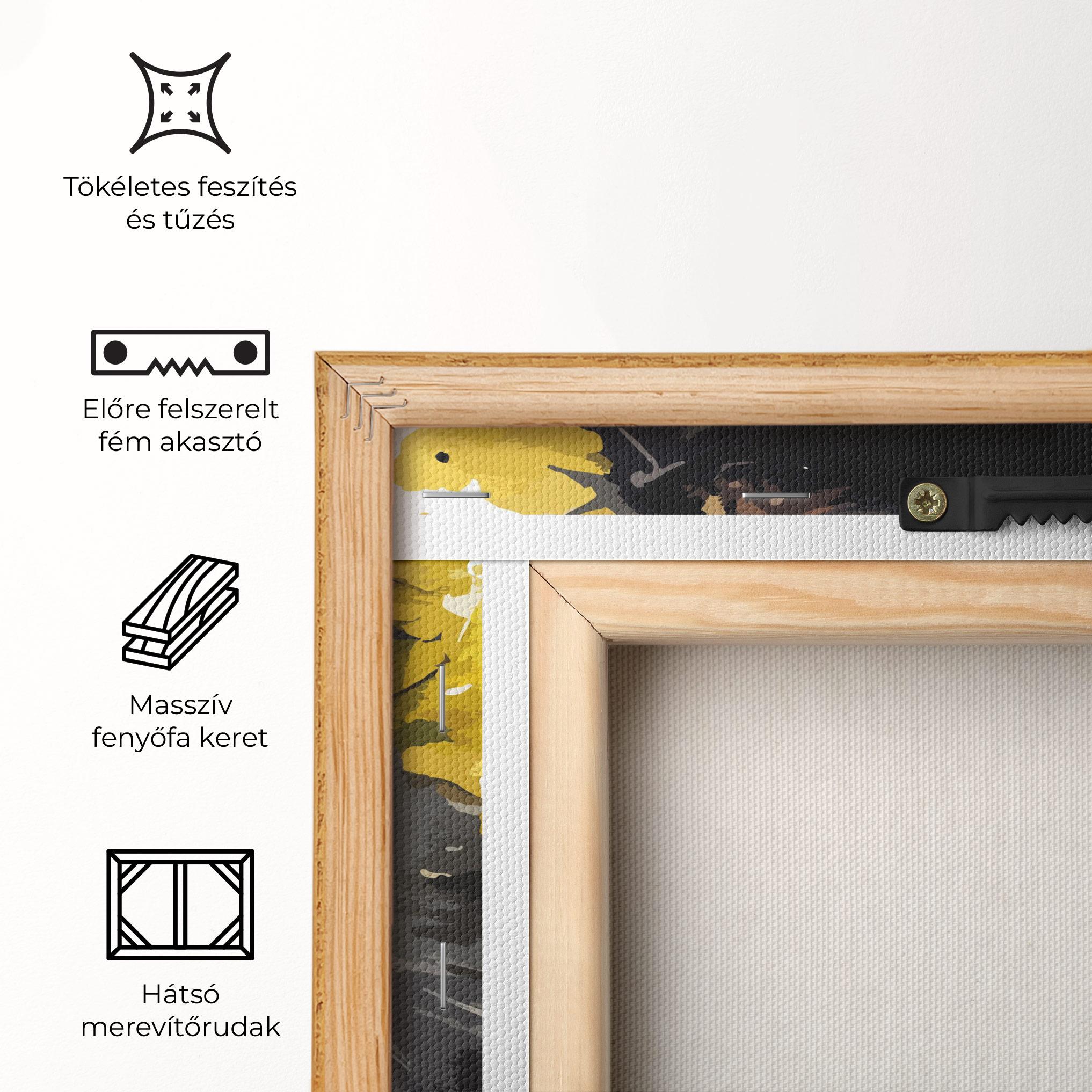 Vászonkép Beautiful Black Cat mockup 5