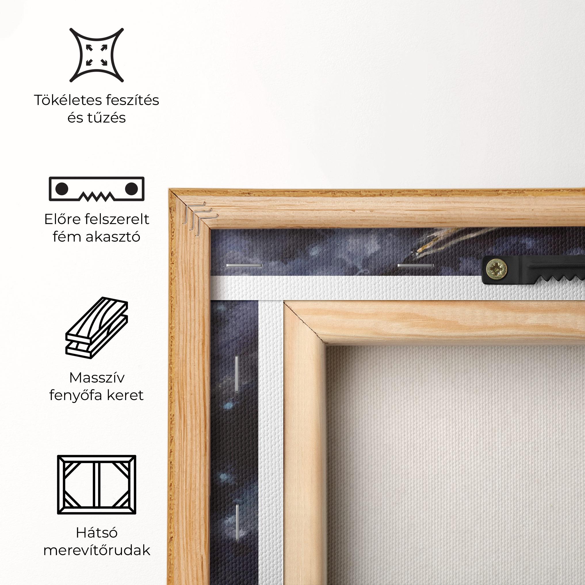 Vászonkép Cat Watercolor Art mockup 5