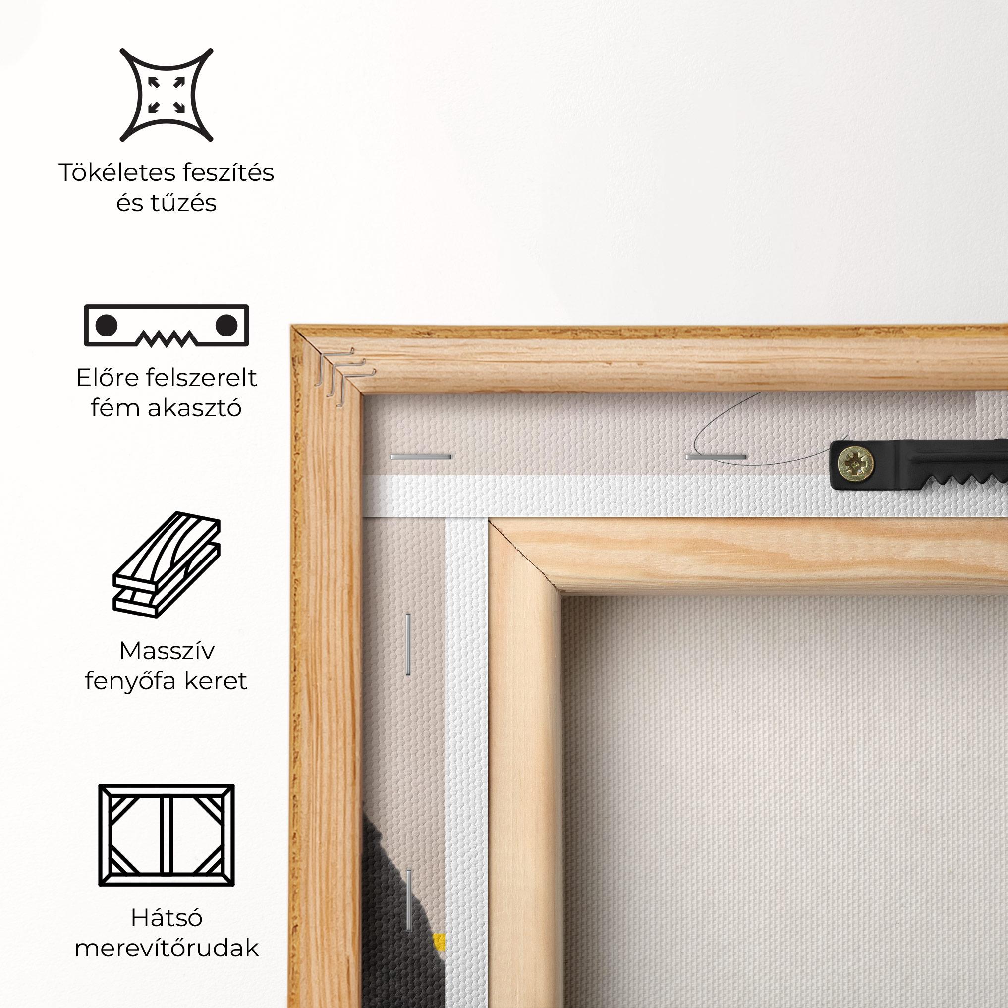 Vászonkép Colorful Graphic Cat mockup 5