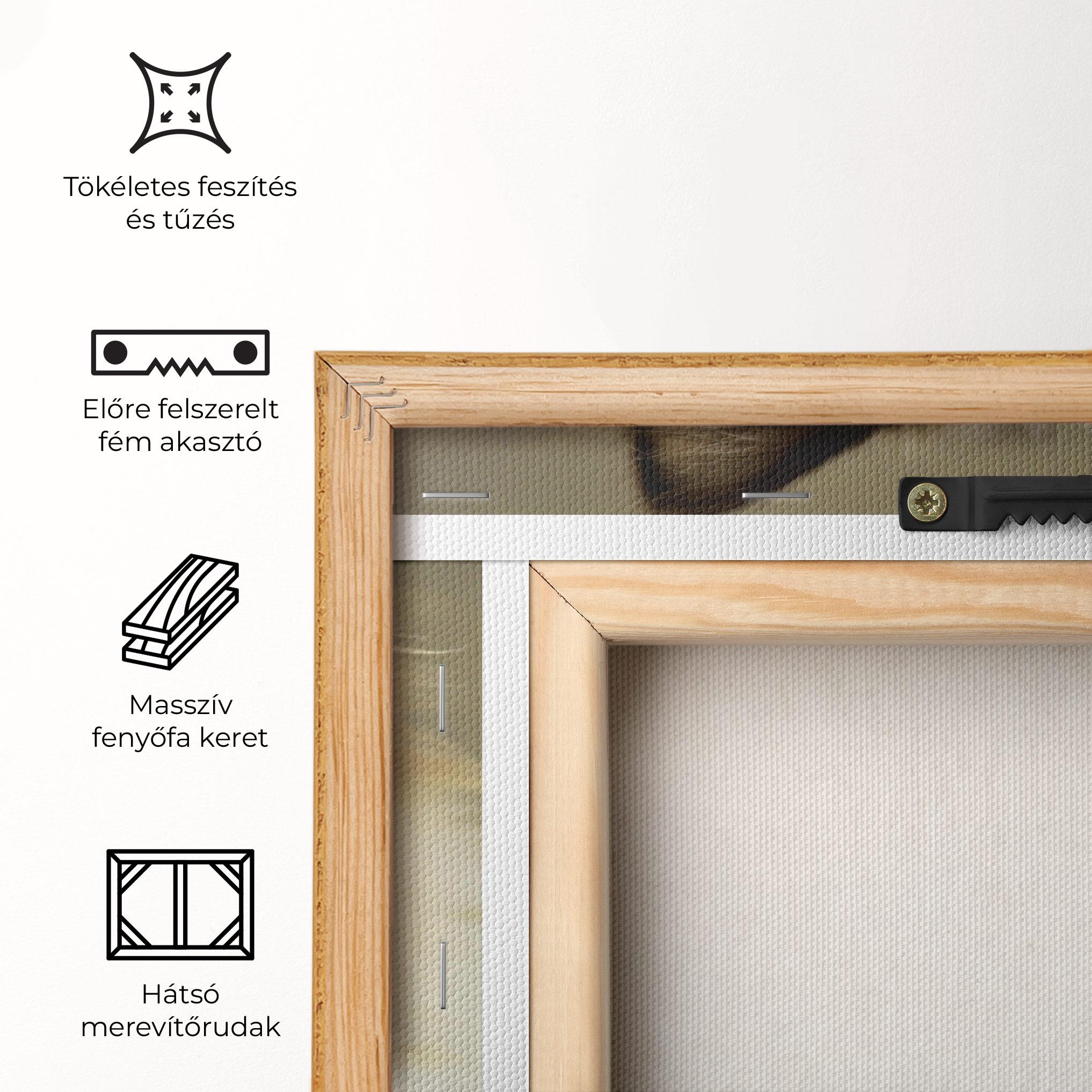 Vászonkép Interesting Blue Eyes Cat mockup 5