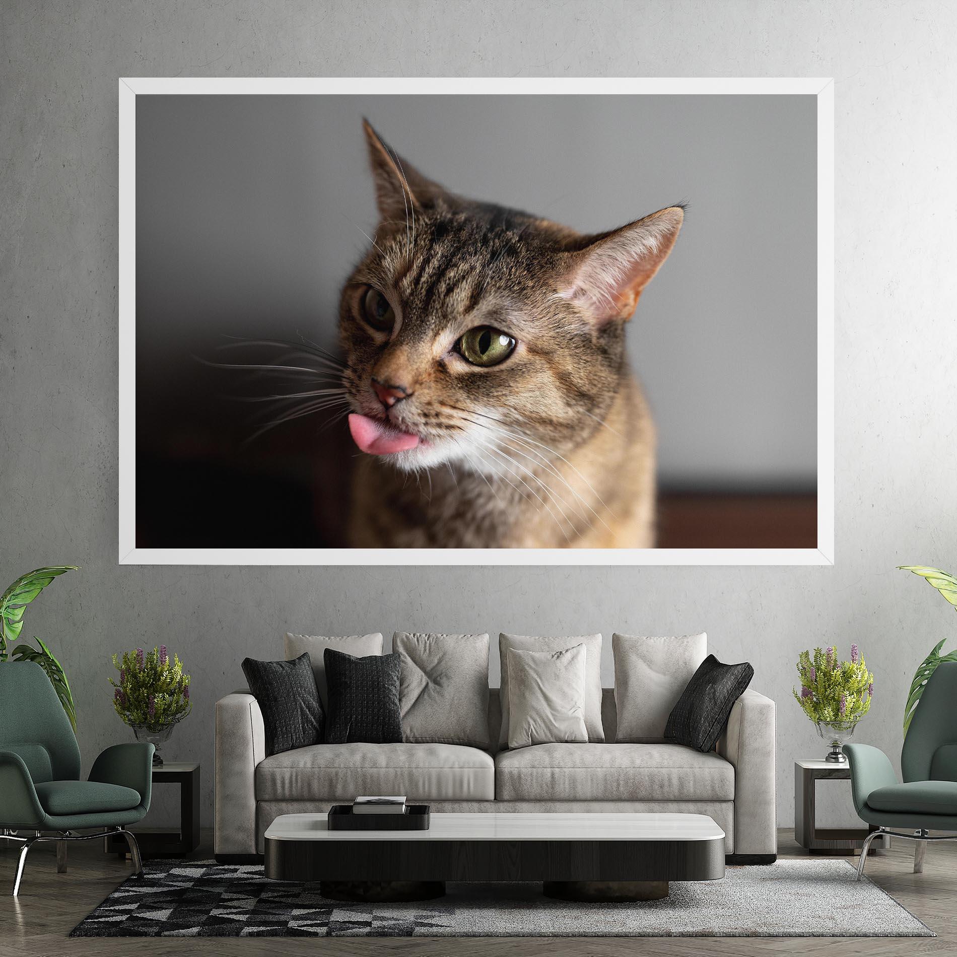 Vászonkép Brown Green Eyes Cat mockup 7