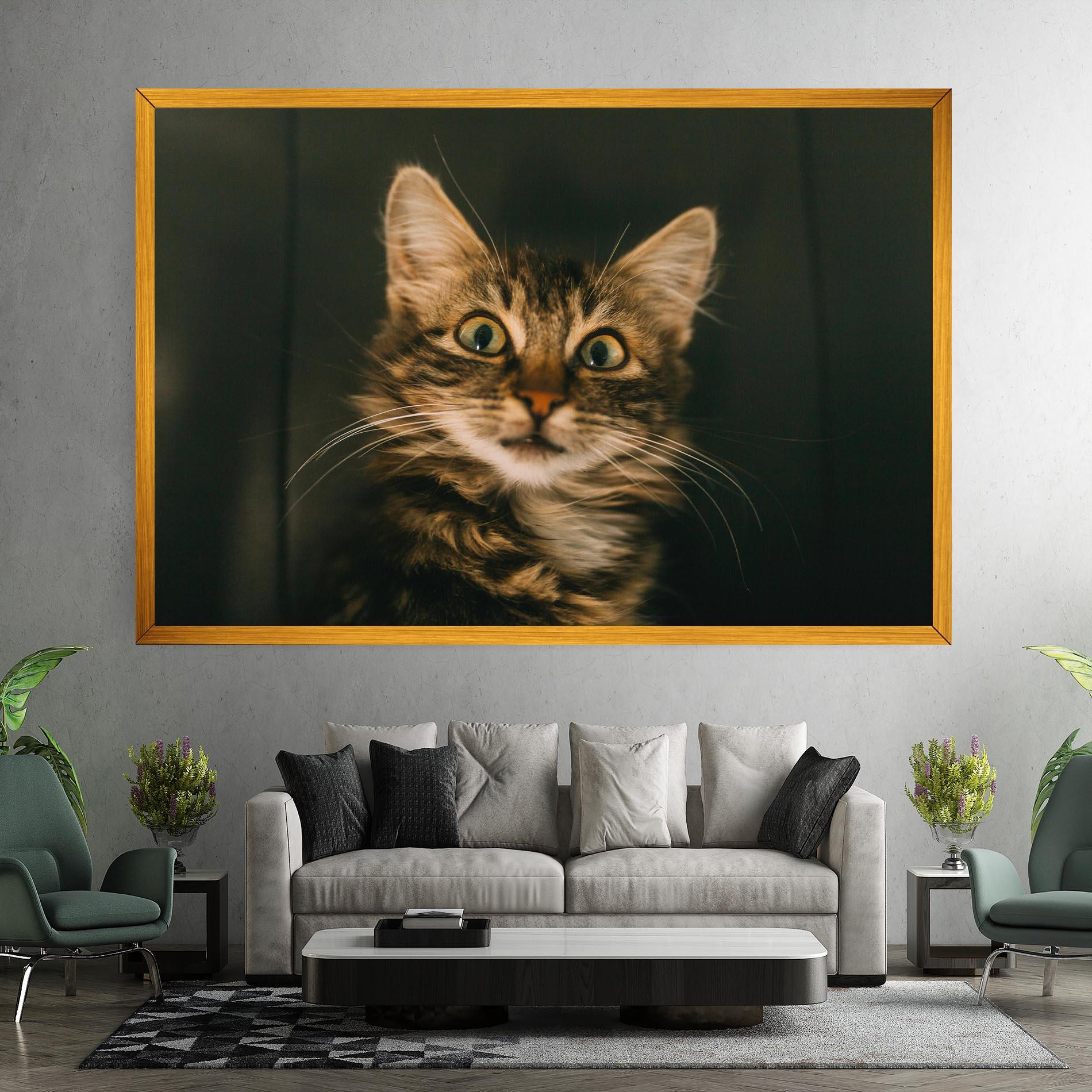 Vászonkép Amazed Cat mockup 7
