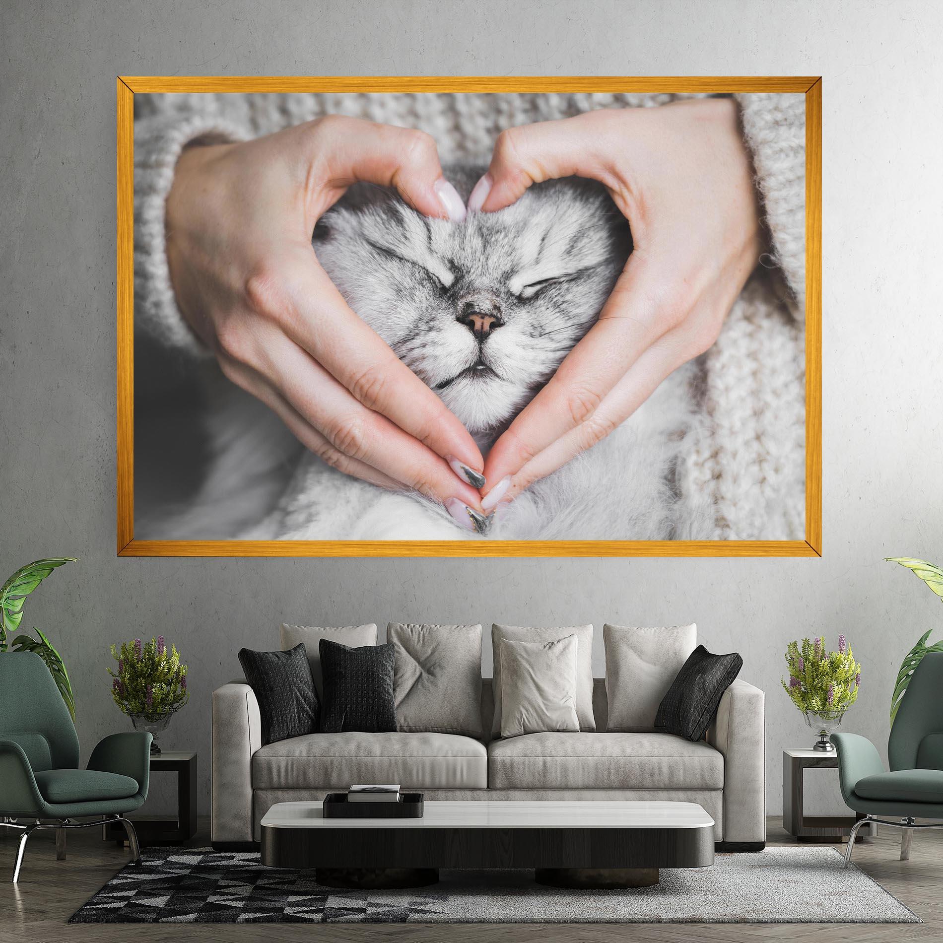 Vászonkép Lovely Cat mockup 7