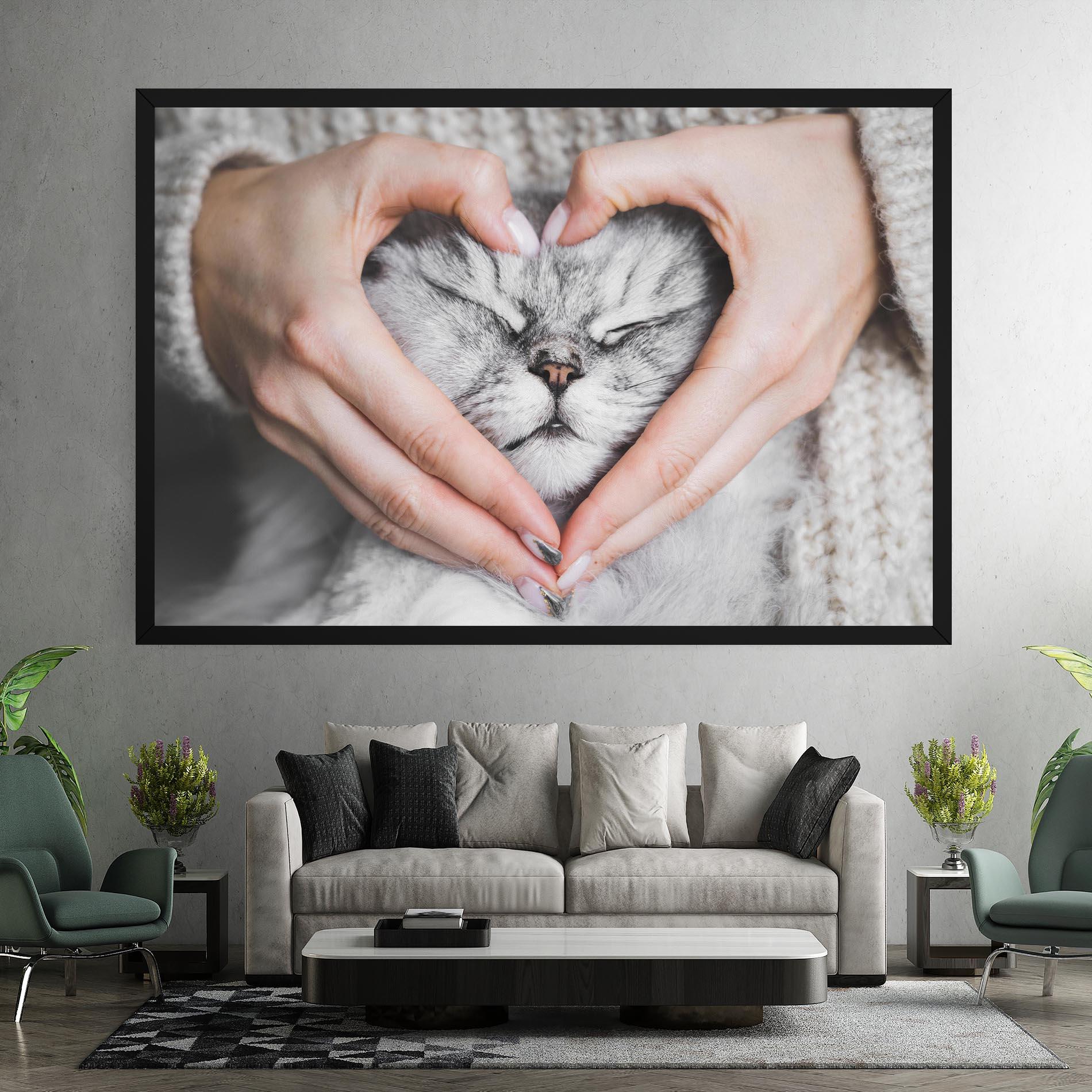 Vászonkép Lovely Cat mockup 7