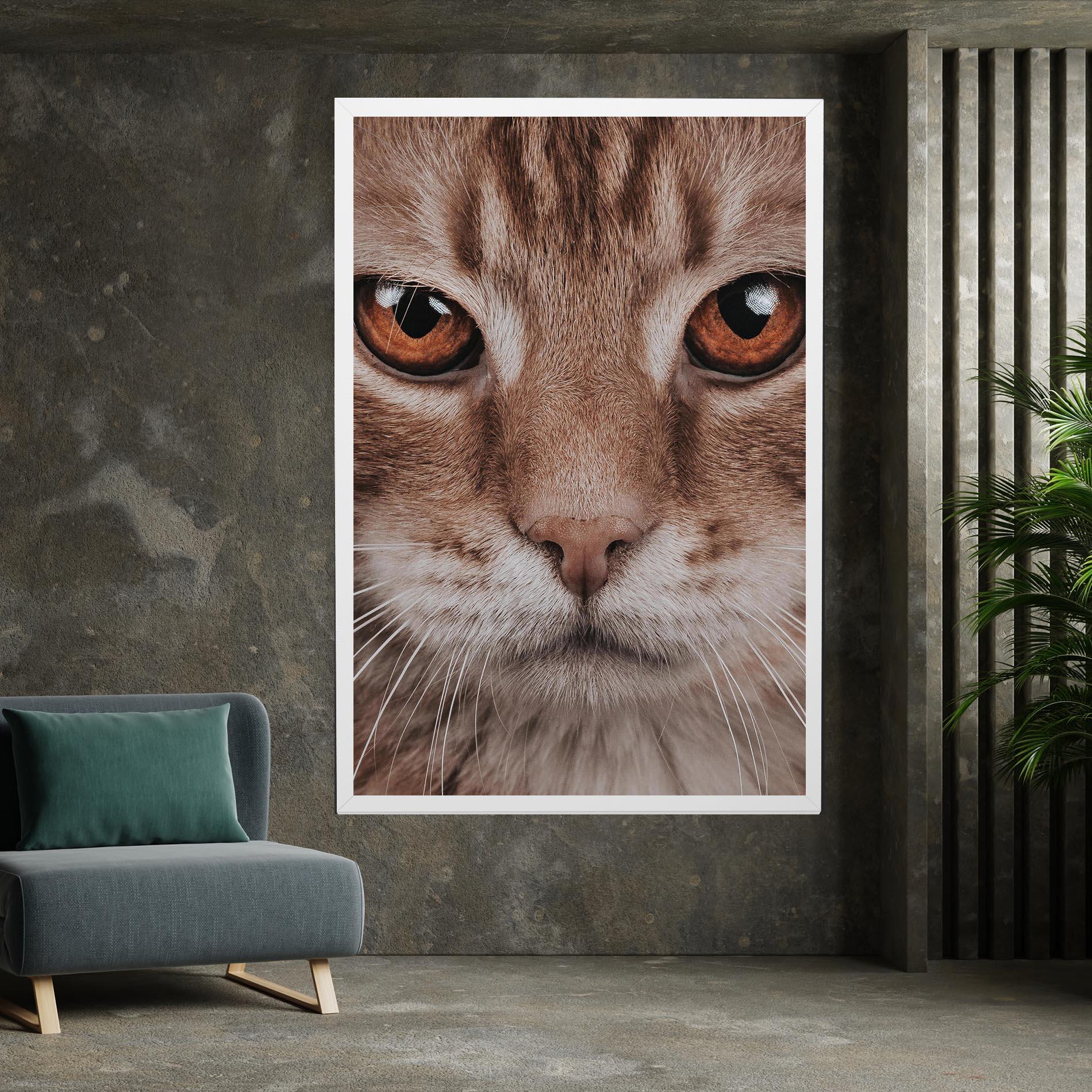 Vászonkép Fire Eyes Cat mockup 7