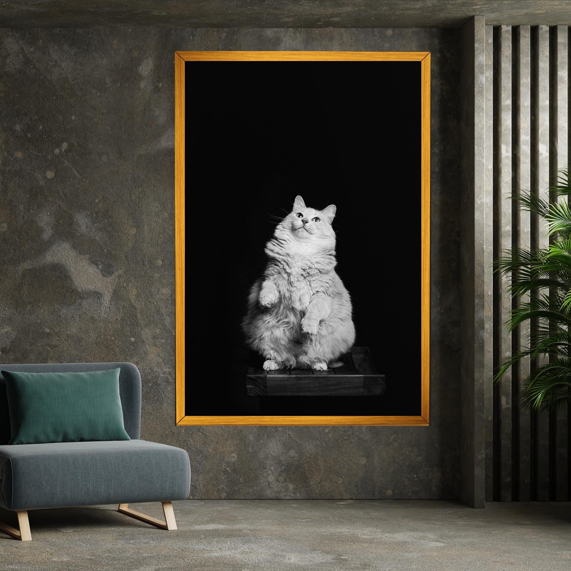 Vászonkép Big Fluffy Cat mockup 7