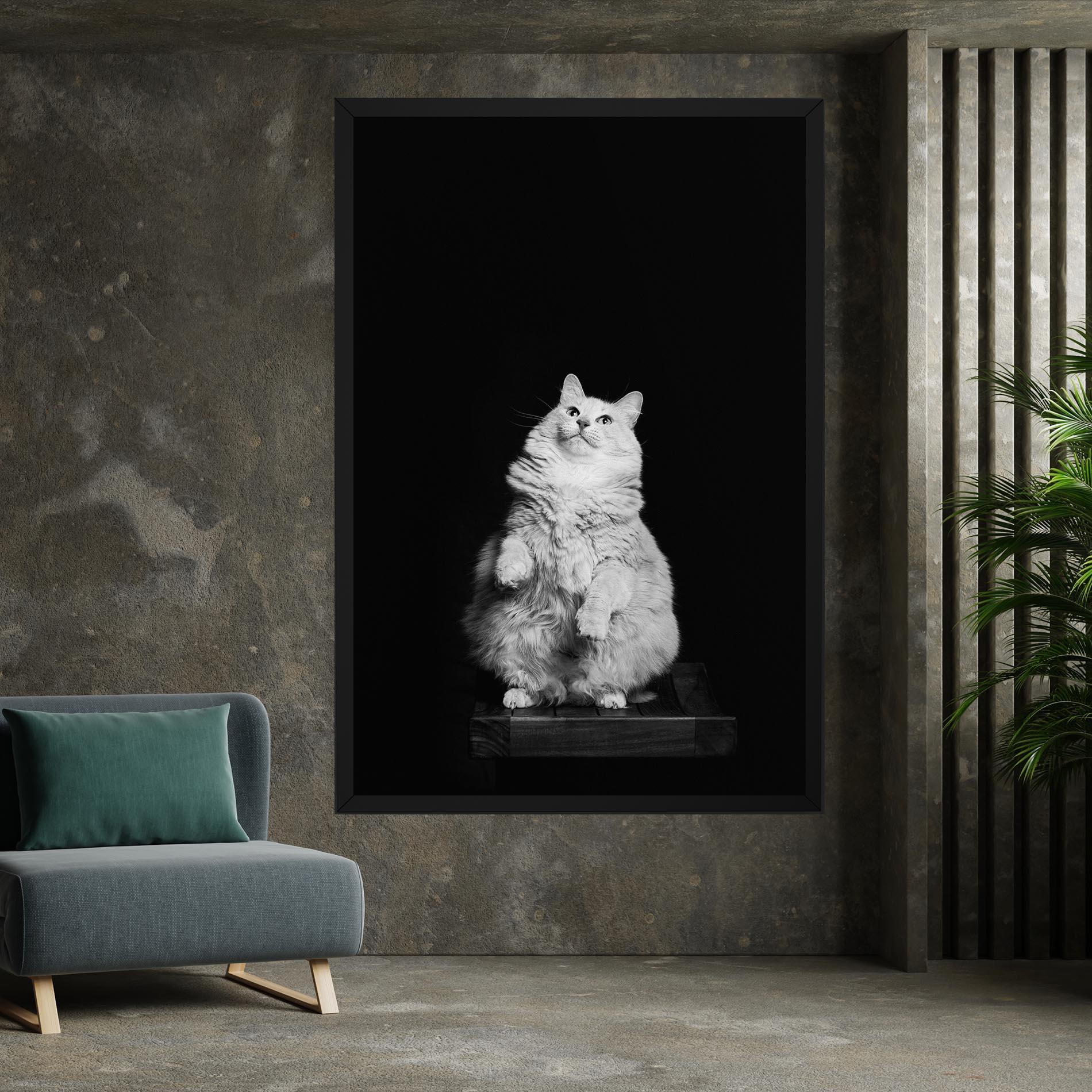 Vászonkép Big Fluffy Cat mockup 7