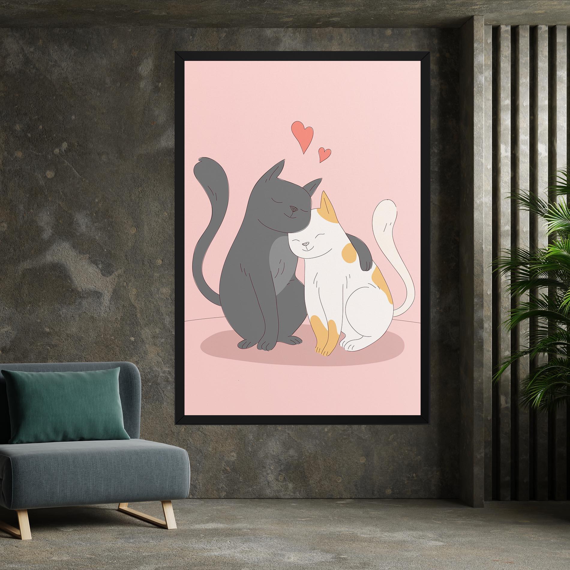 Vászonkép Lover Cats mockup 7