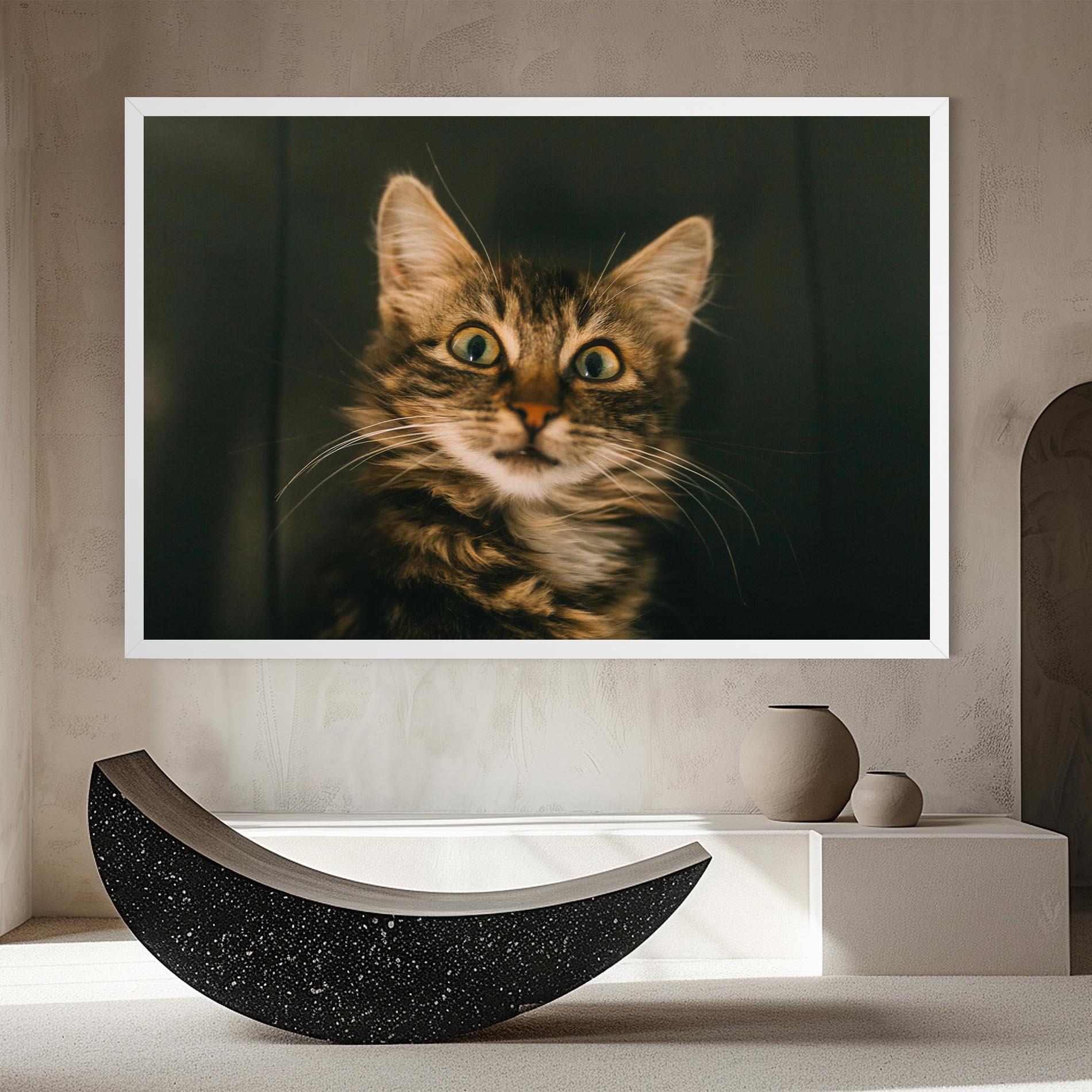 Vászonkép Amazed Cat mockup 8