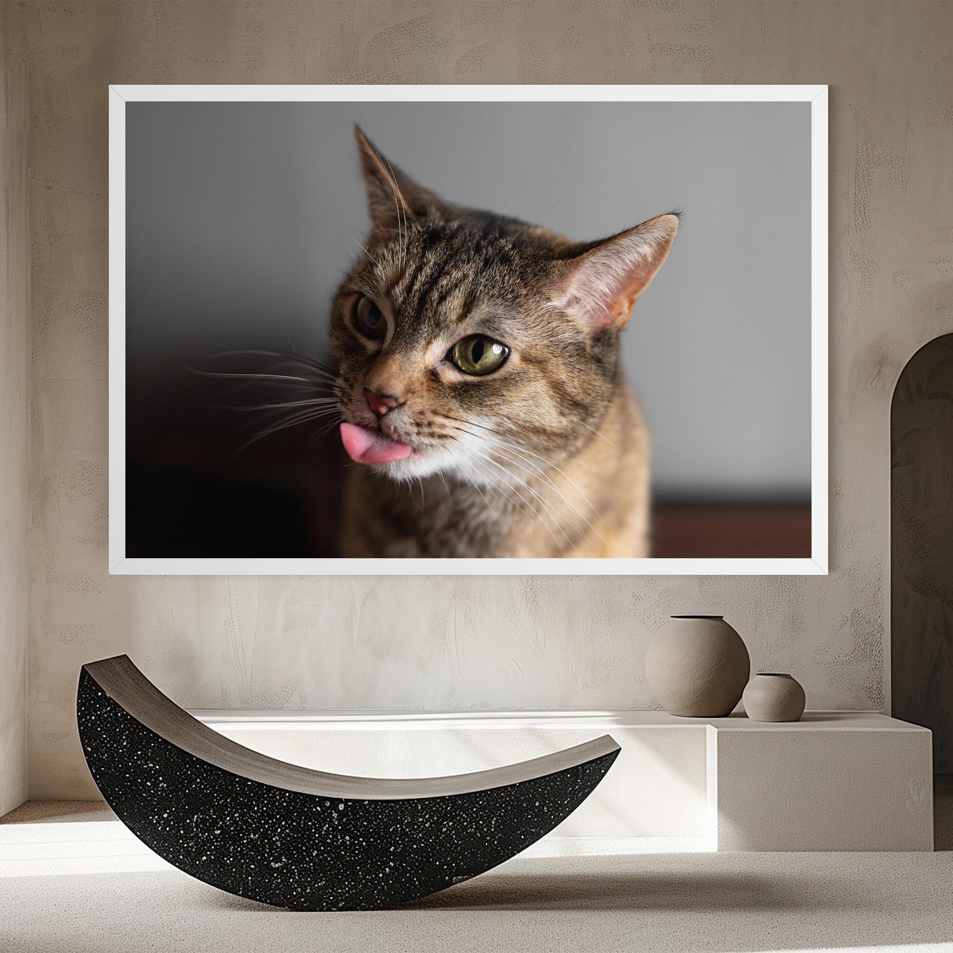 Vászonkép Brown Green Eyes Cat mockup 8