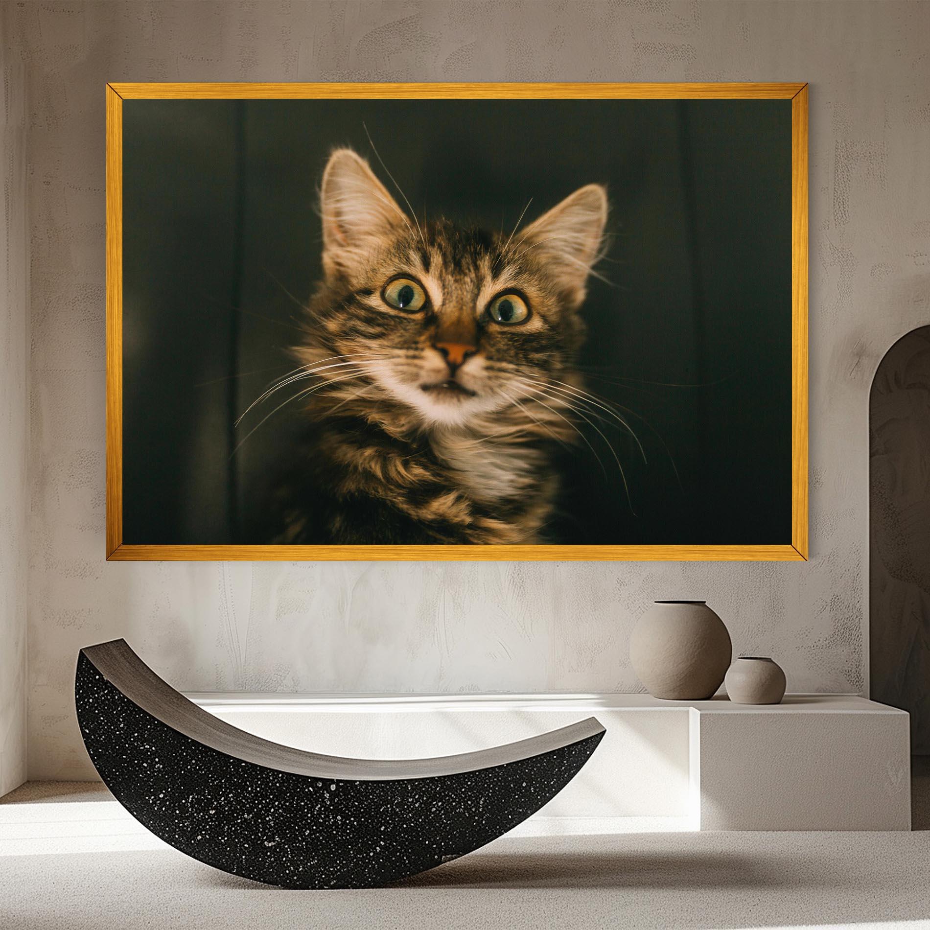 Vászonkép Amazed Cat mockup 8