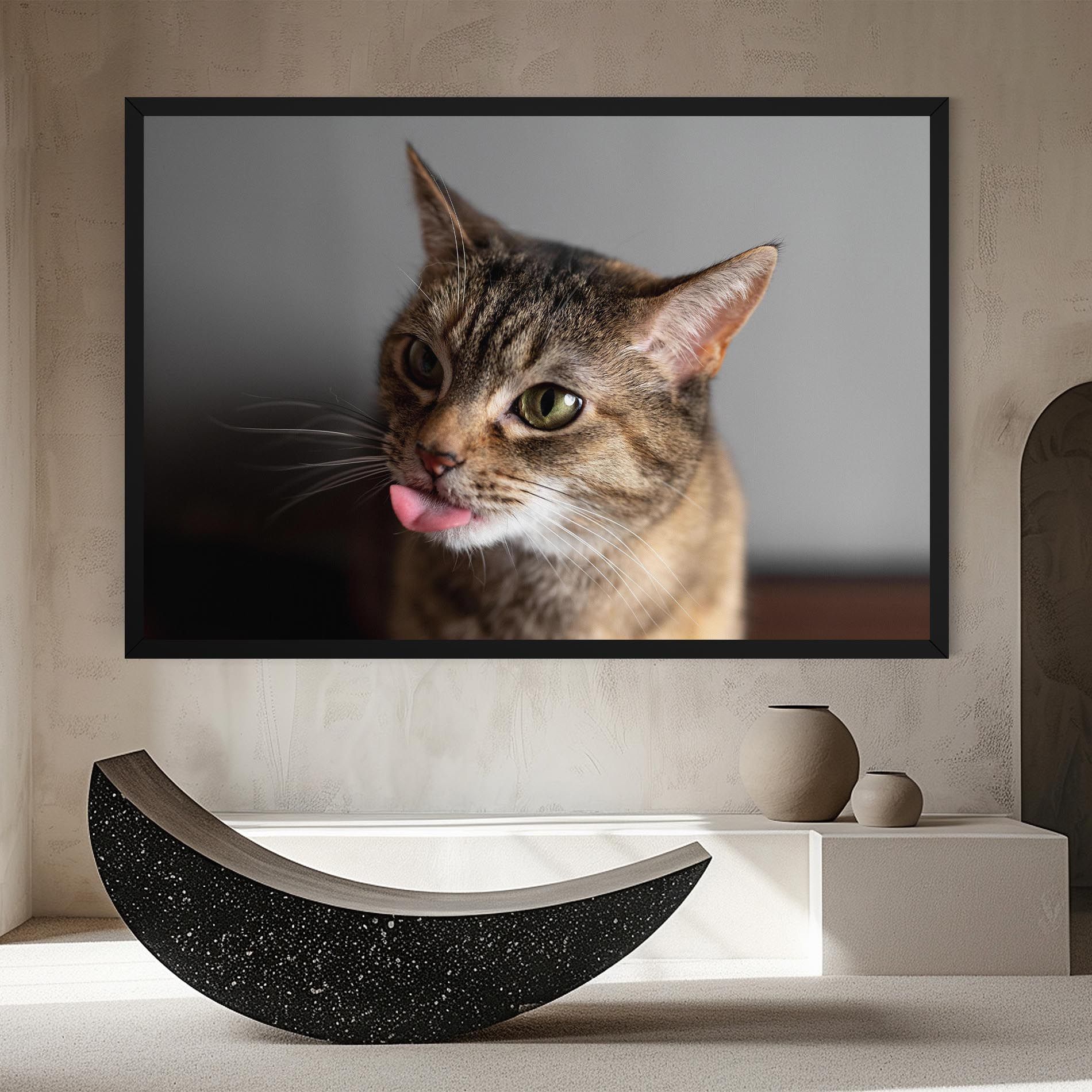 Brown Green Eyes Cat mockup 8