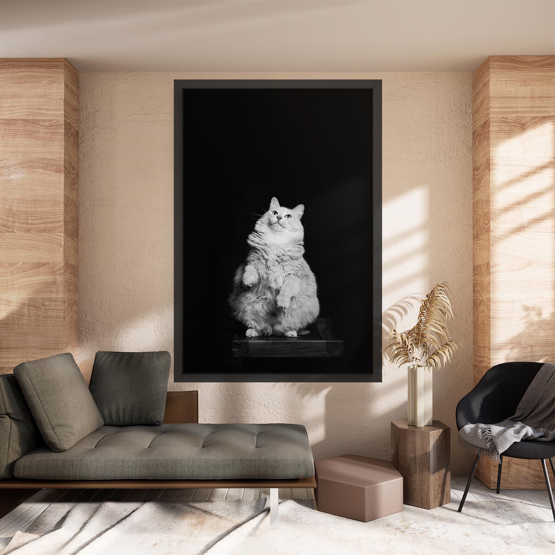 Vászonkép Big Fluffy Cat mockup 8