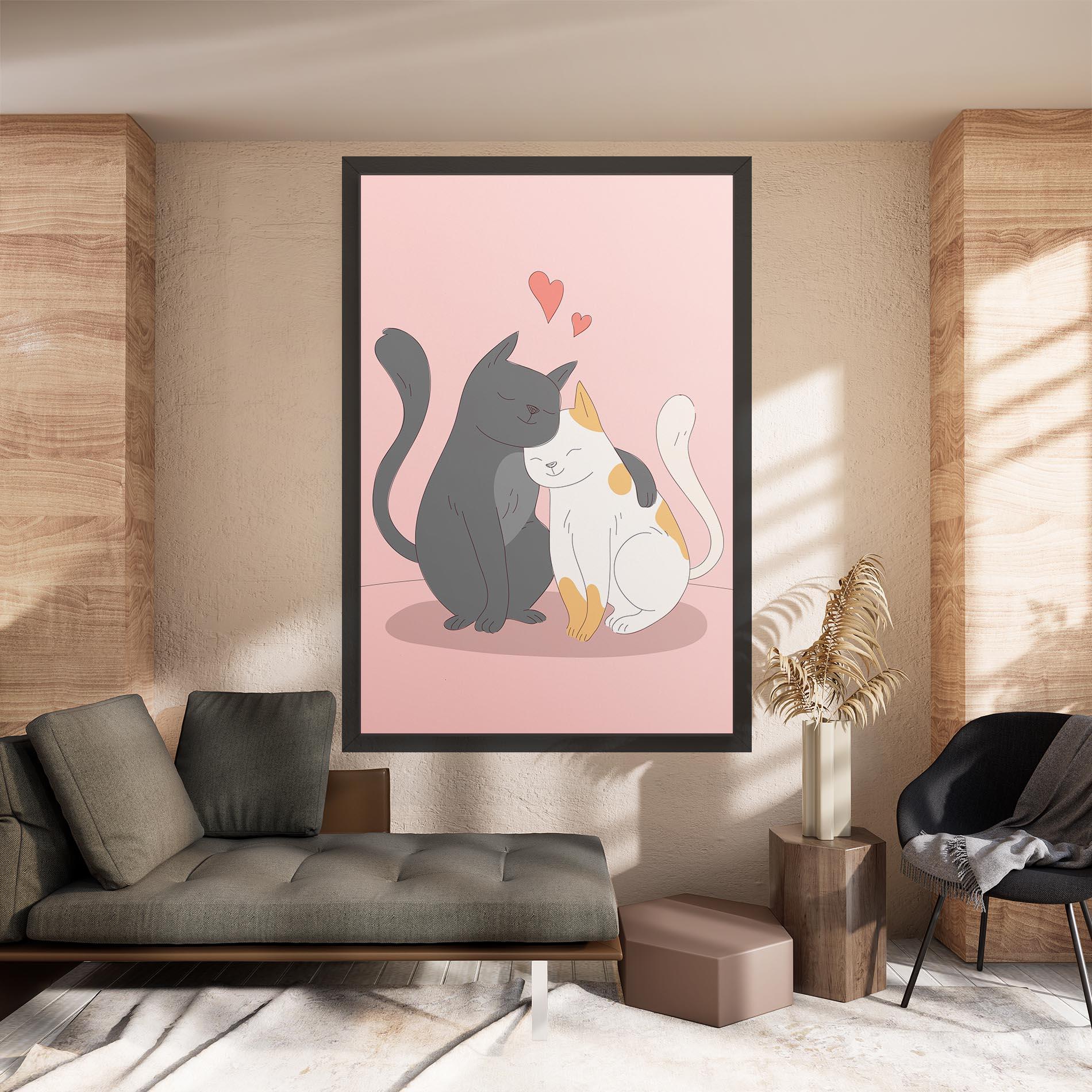Vászonkép Lover Cats mockup 8