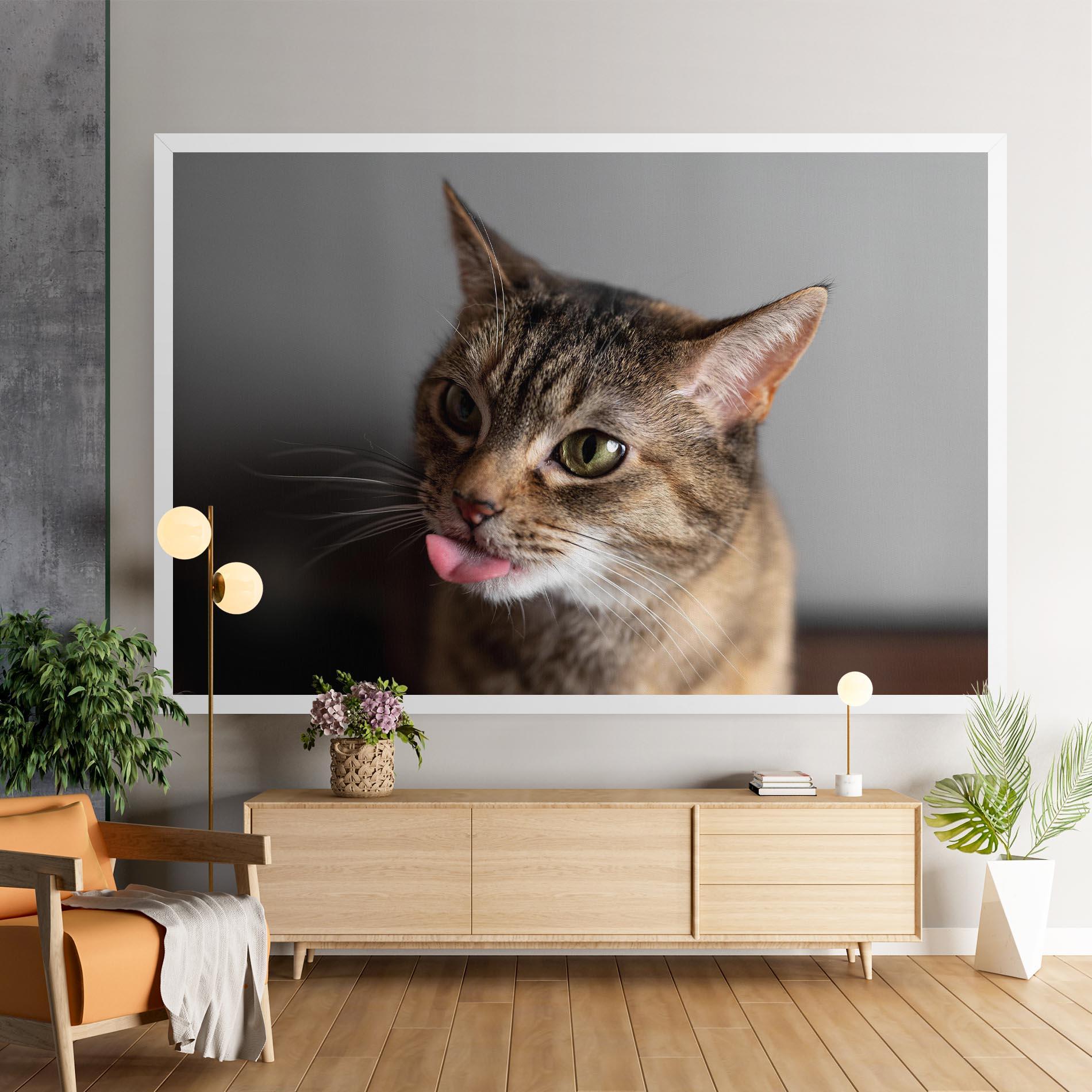 Vászonkép Brown Green Eyes Cat mockup 9