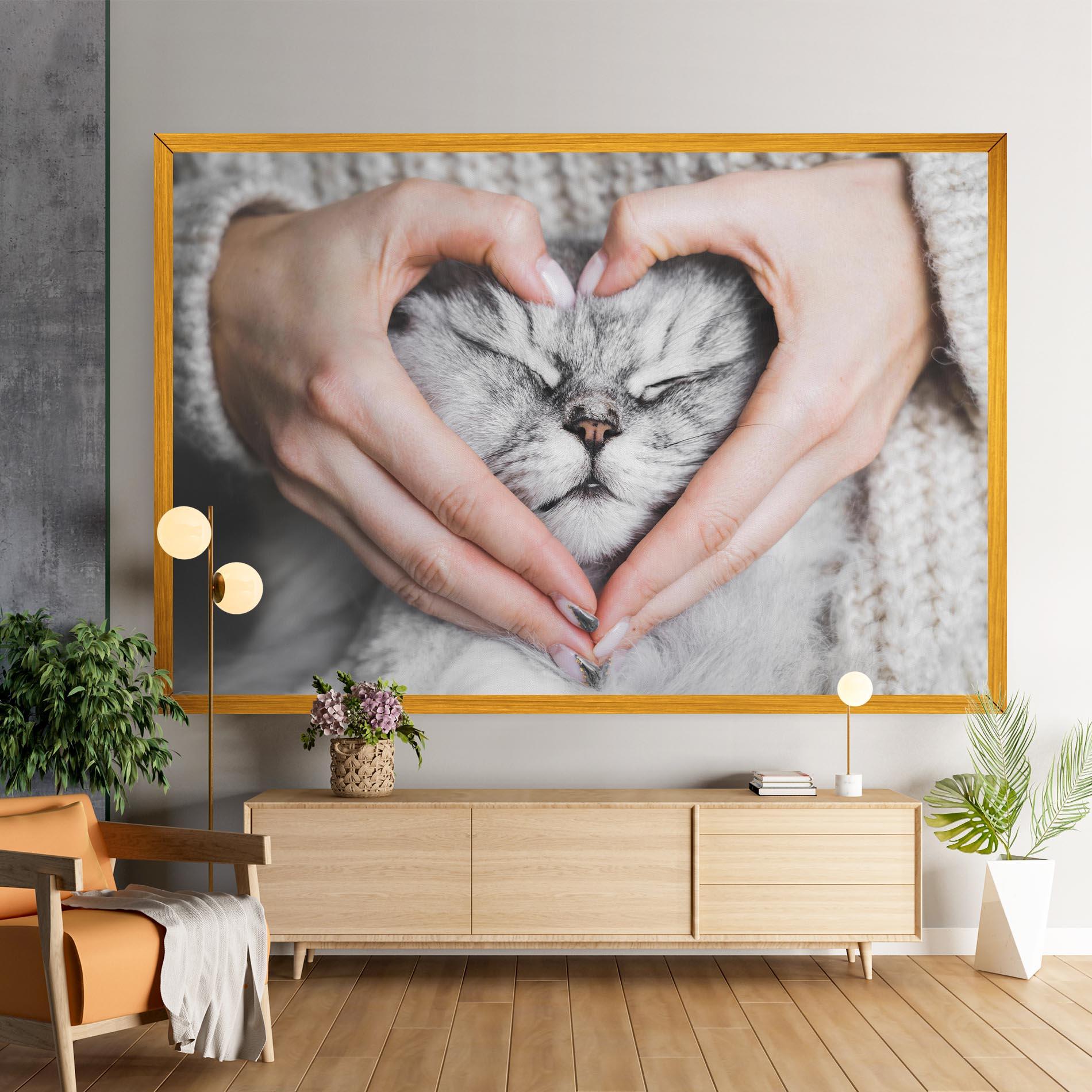 Vászonkép Lovely Cat mockup 9