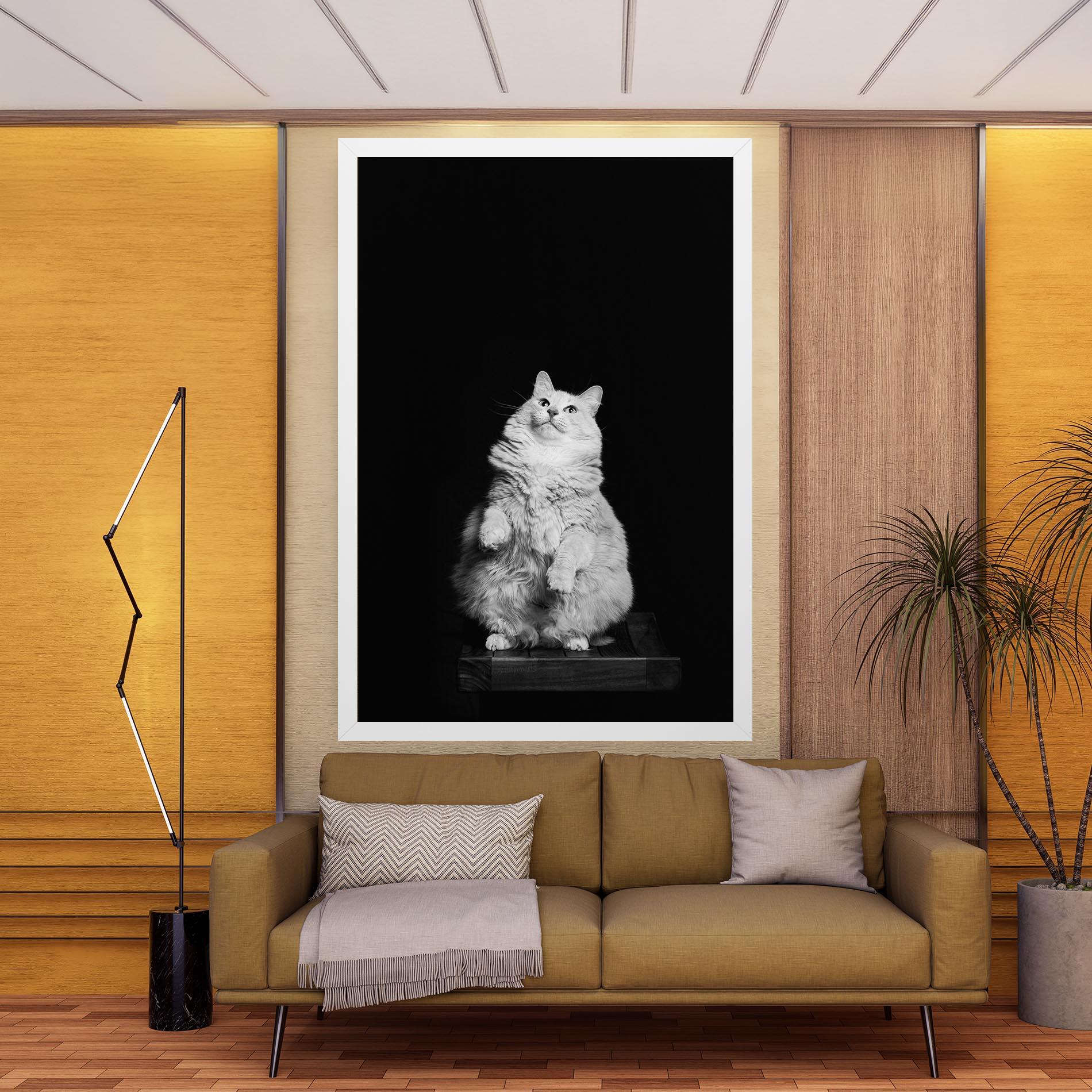 Vászonkép Big Fluffy Cat mockup 9