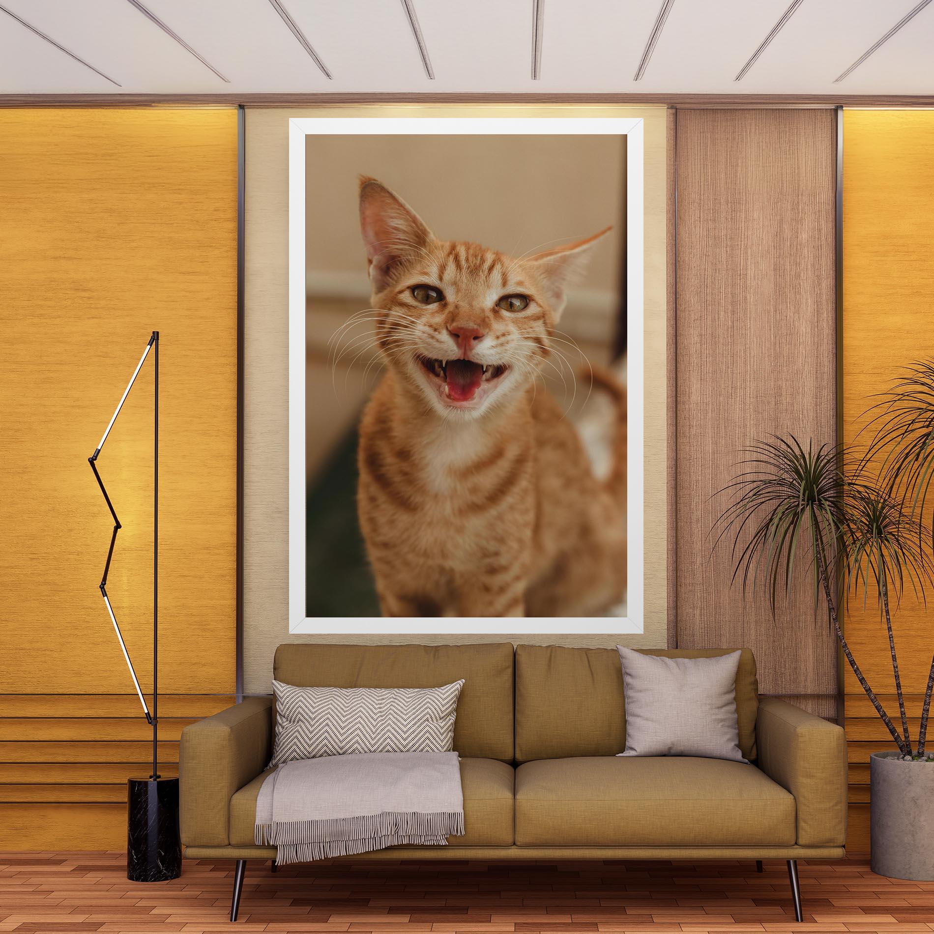 Vászonkép Orange Cat Smiling mockup 9