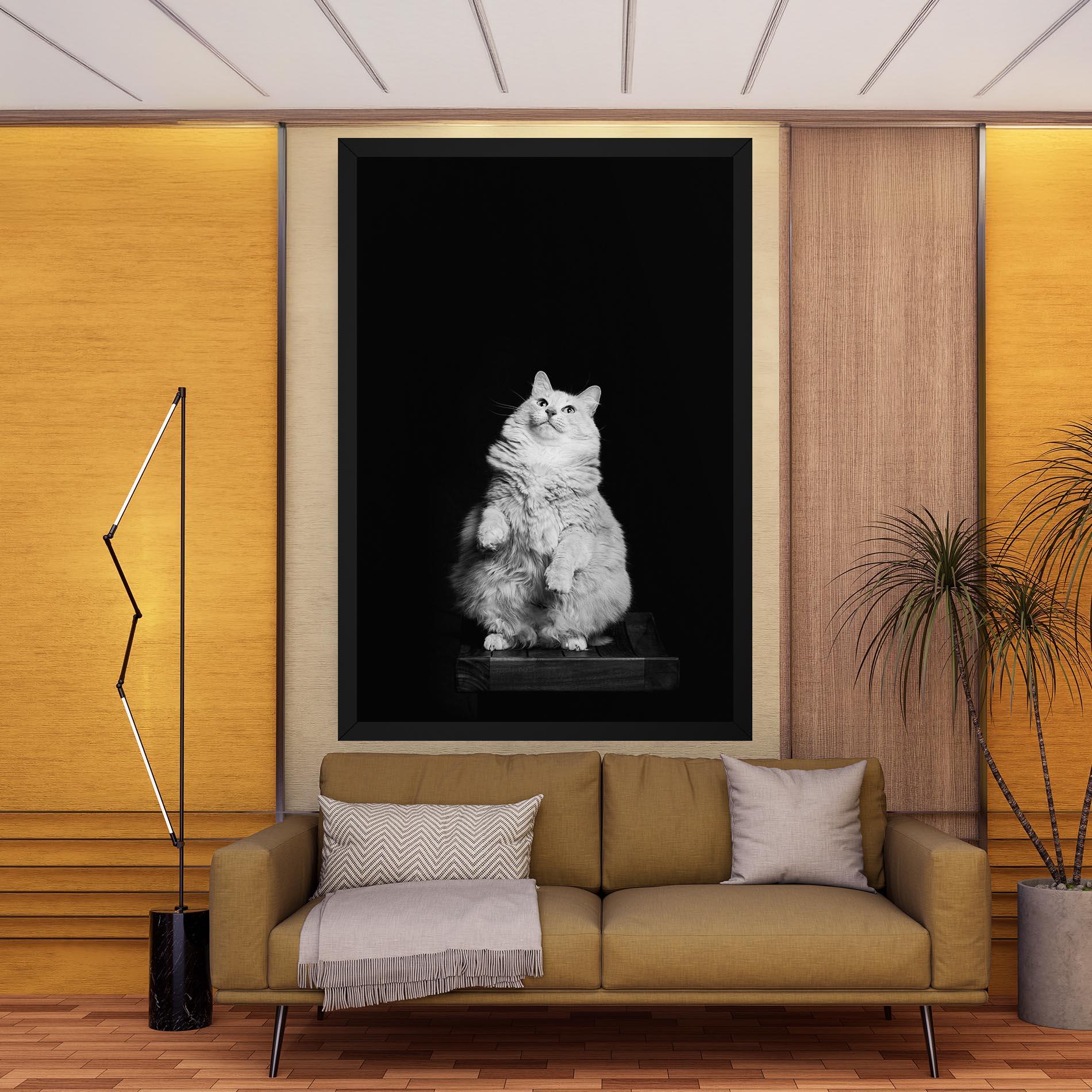 Vászonkép Big Fluffy Cat mockup 9