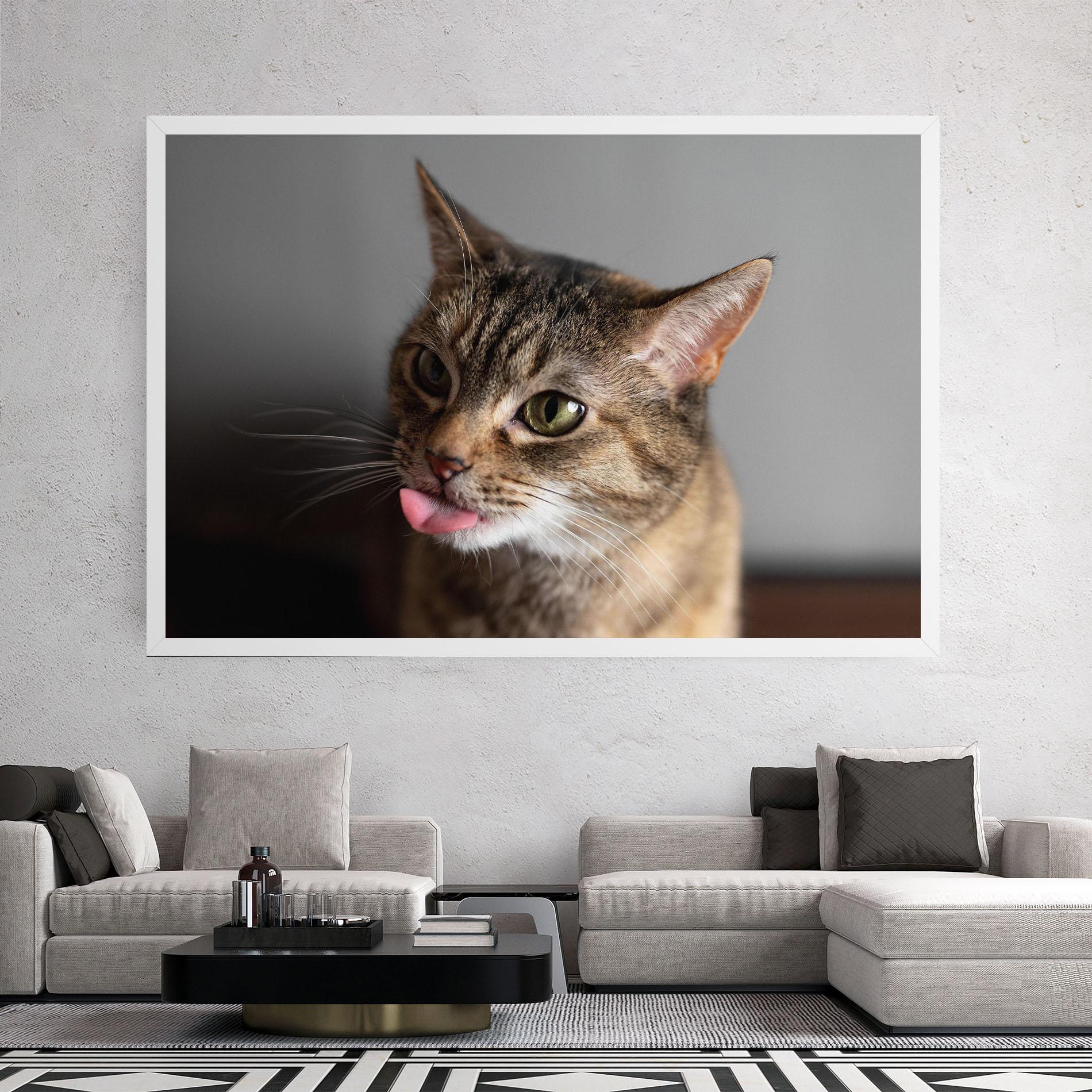 Vászonkép Brown Green Eyes Cat mockup 2