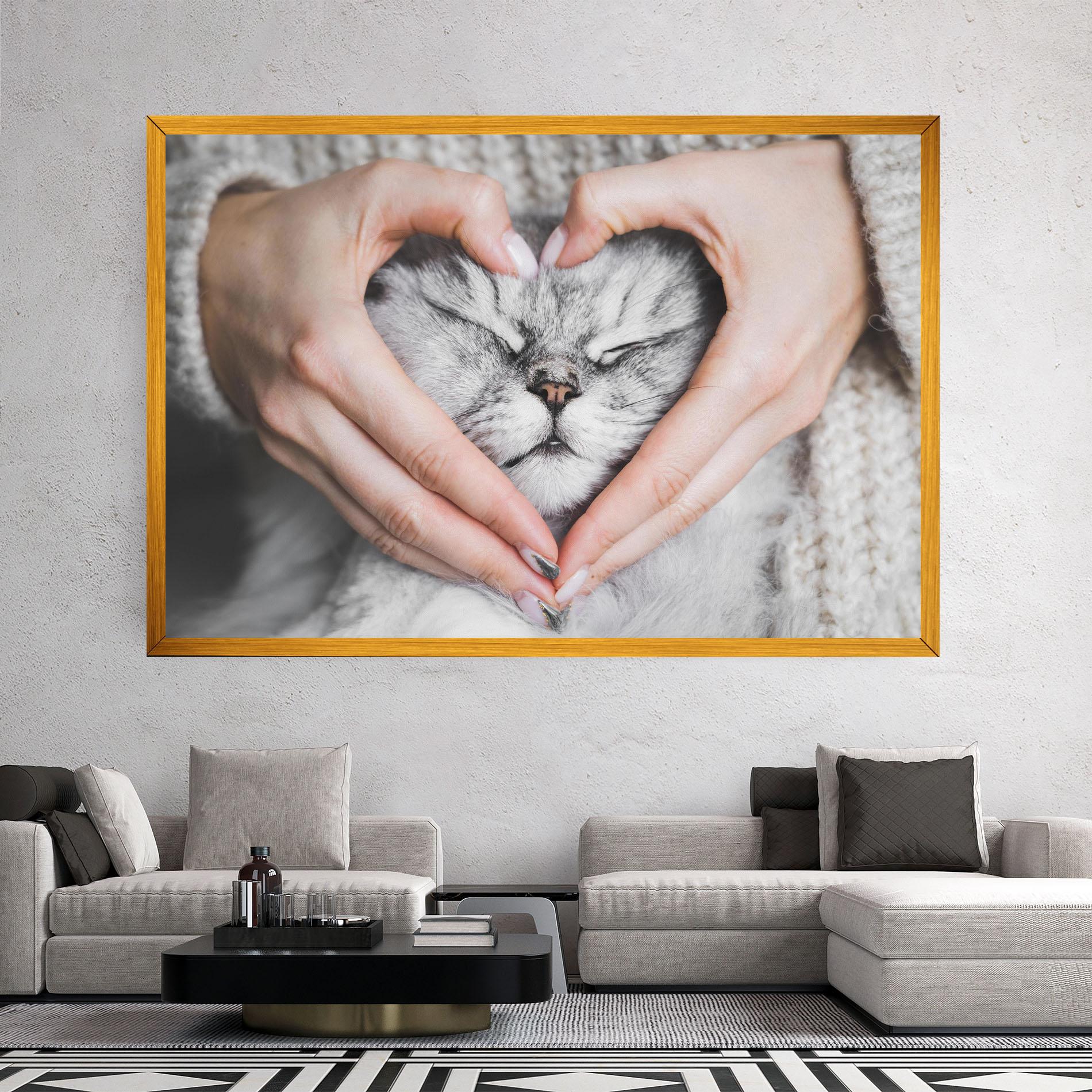 Vászonkép Lovely Cat mockup 2