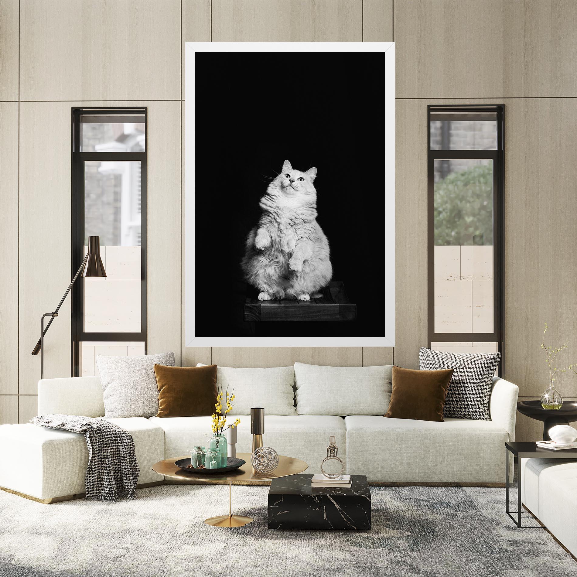 Vászonkép Big Fluffy Cat mockup 2