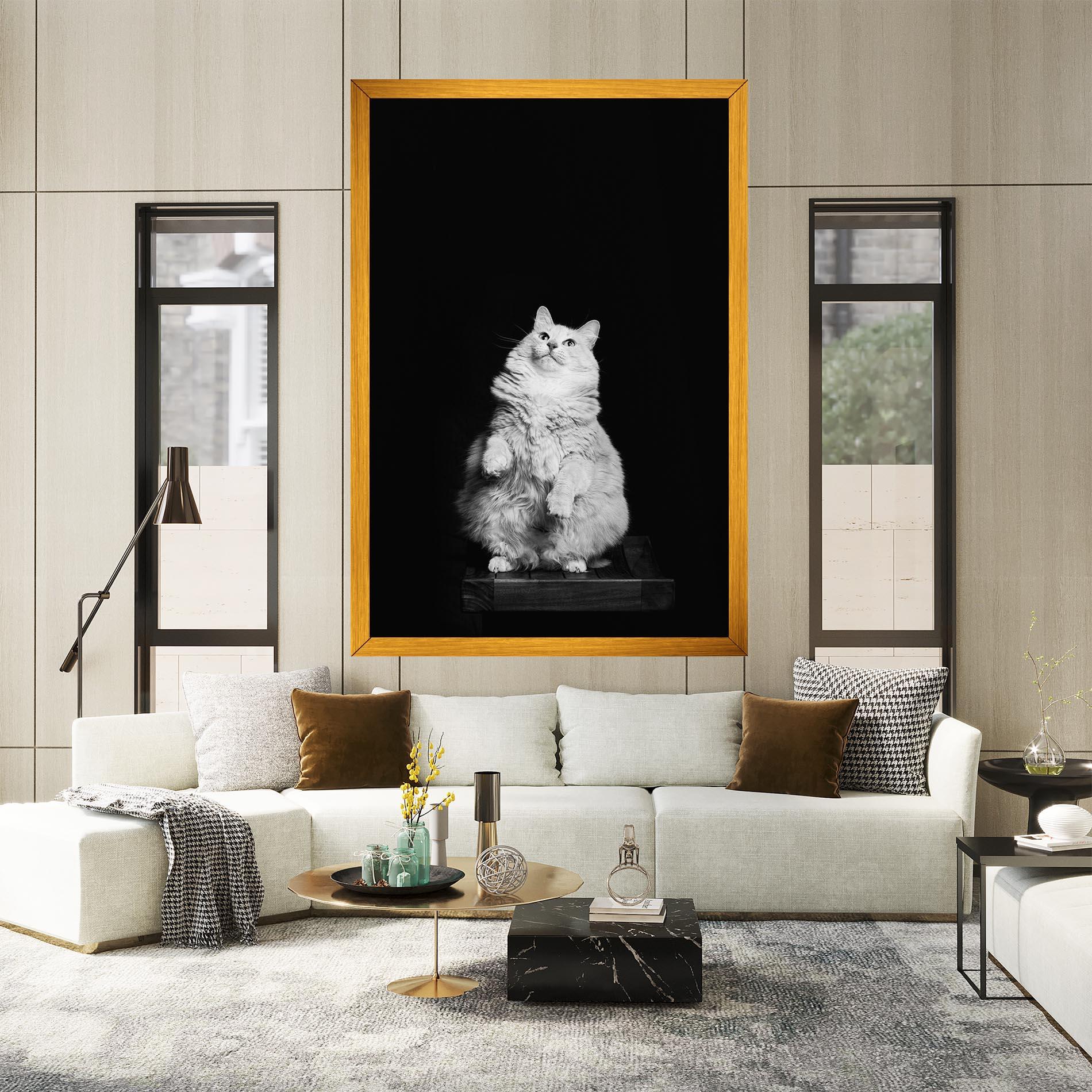 Vászonkép Big Fluffy Cat mockup 2