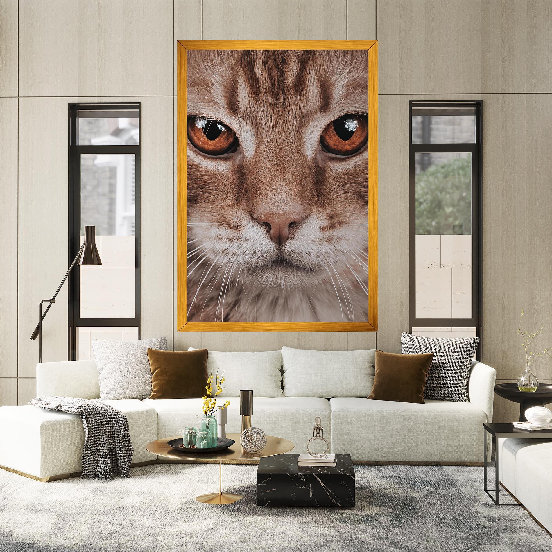 Vászonkép Fire Eyes Cat mockup 2