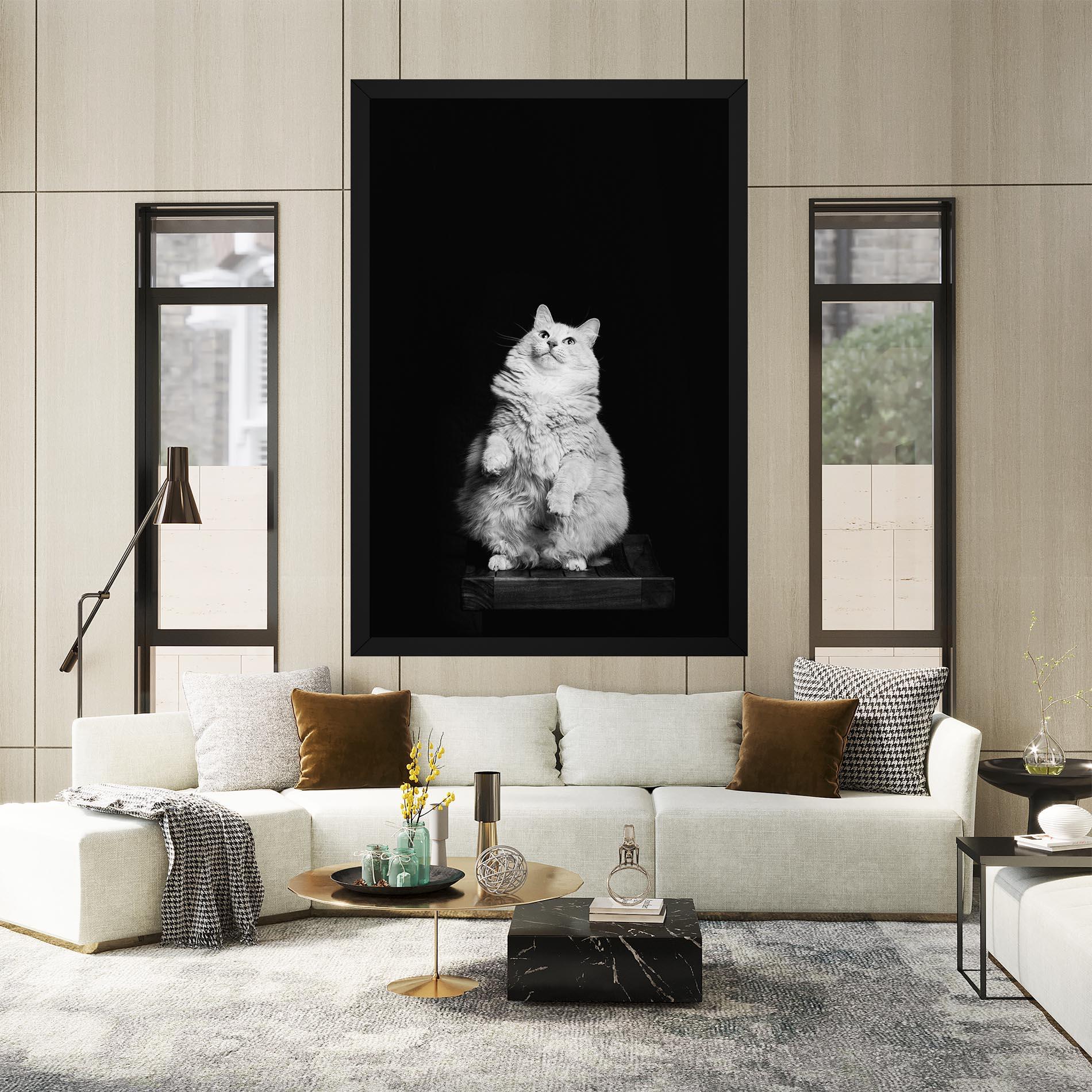 Vászonkép Big Fluffy Cat mockup 2