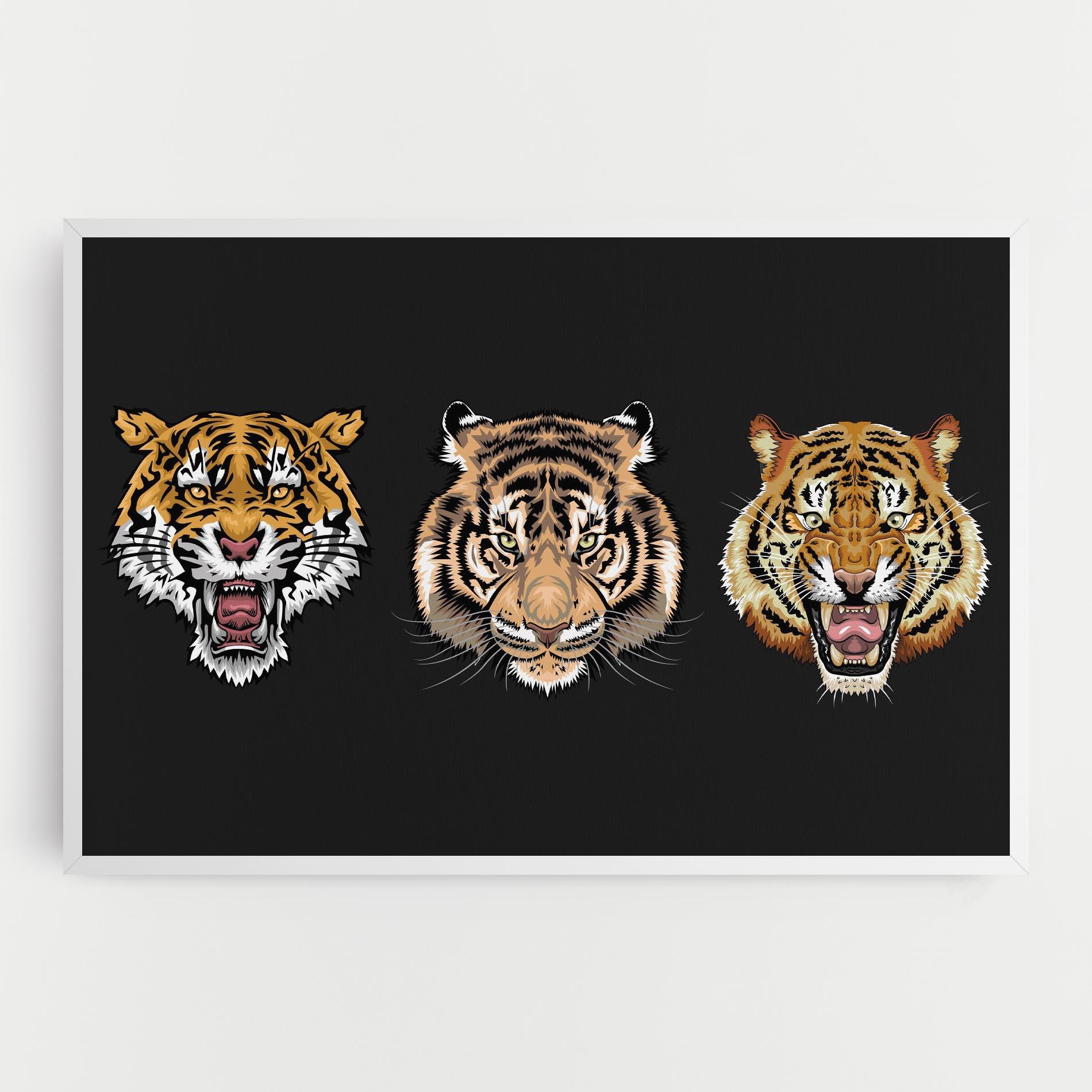 Vászonkép 3 Tigers mockup 0