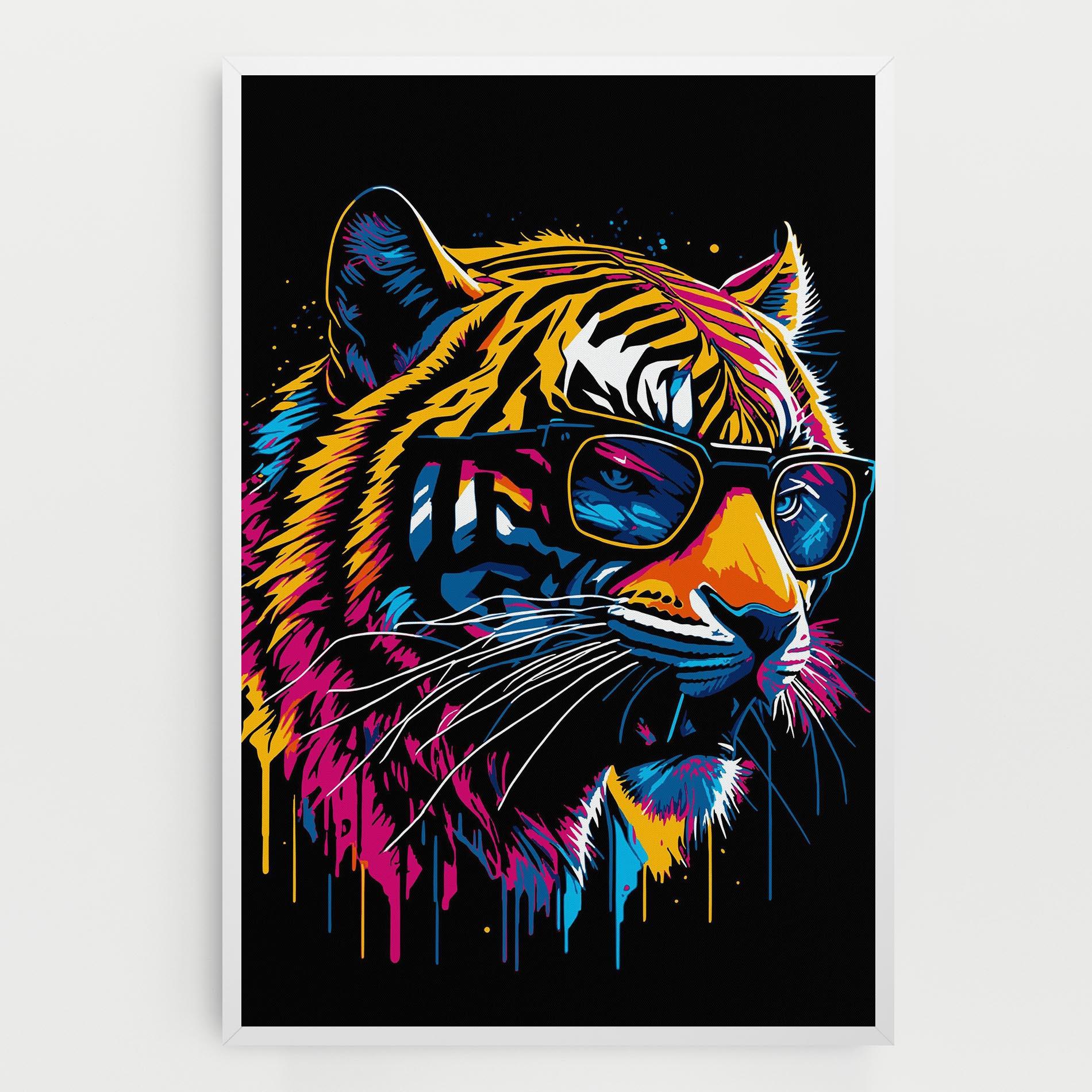 Vászonkép Cool Tiger mockup 0