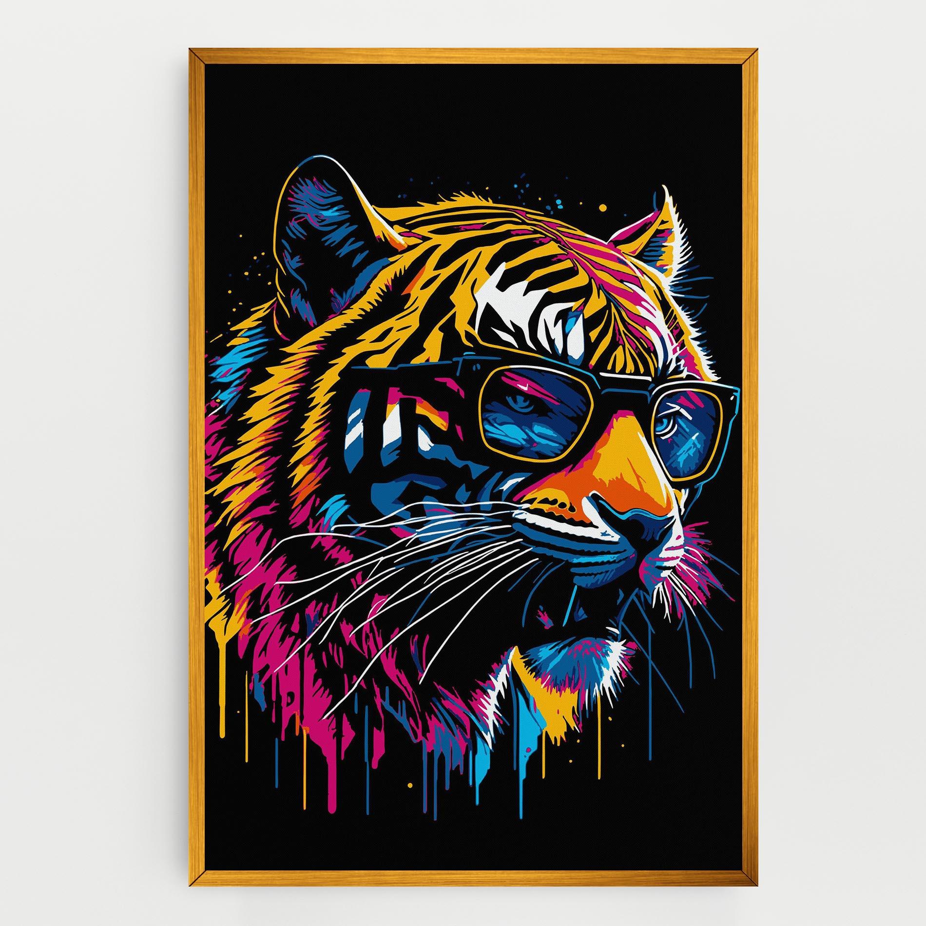 Vászonkép Cool Tiger mockup 0