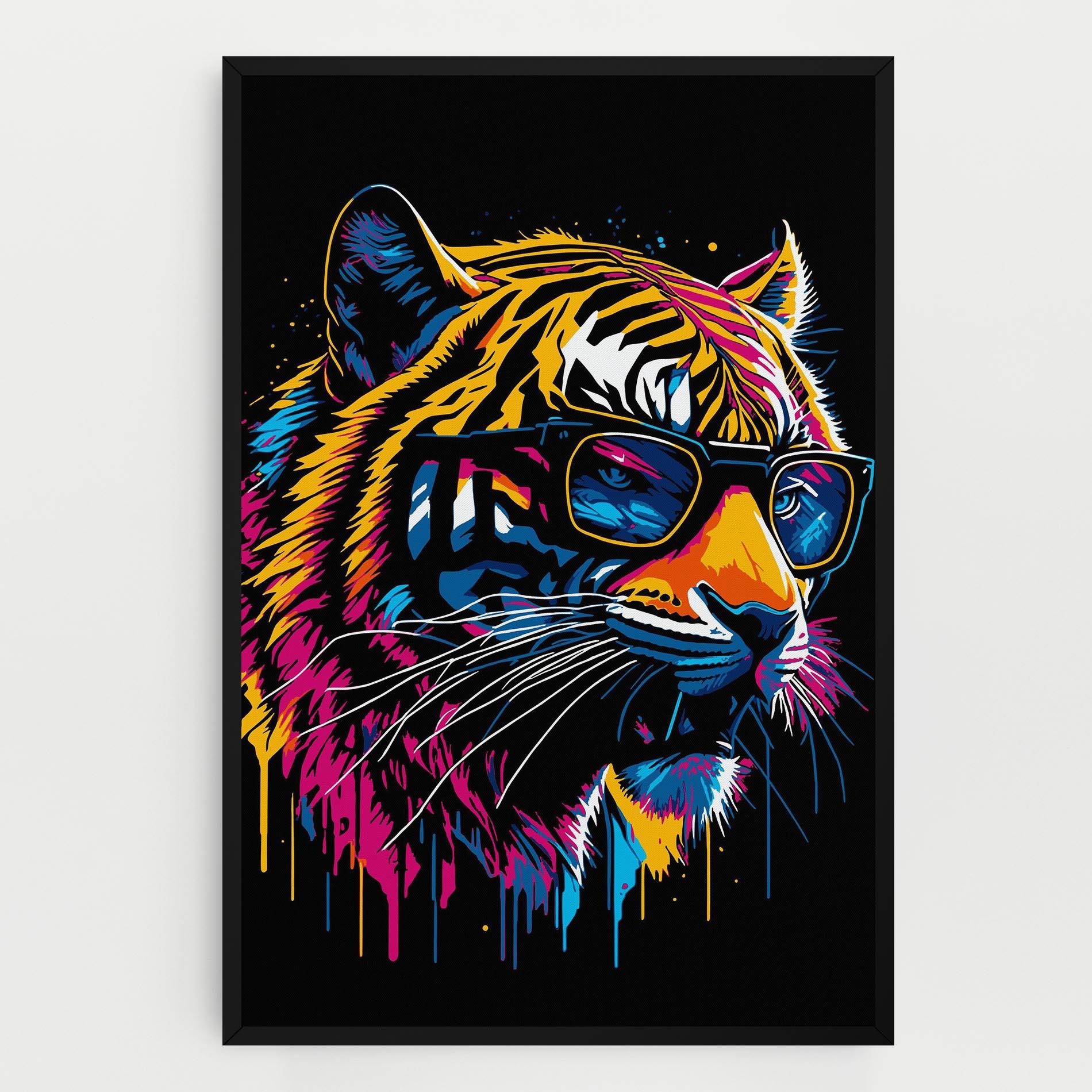 Vászonkép Cool Tiger mockup 0