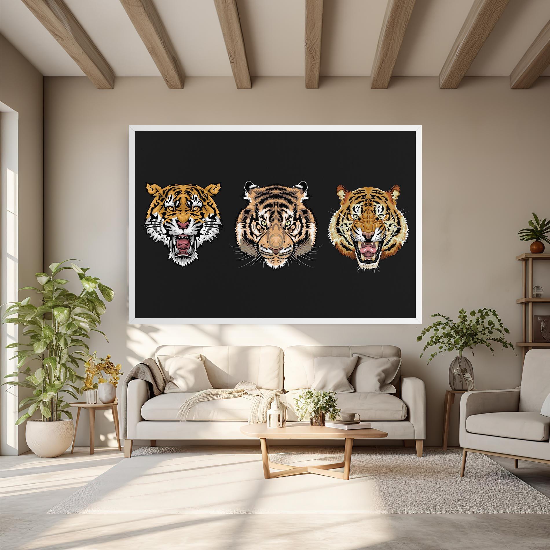 Vászonkép 3 Tigers mockup 6