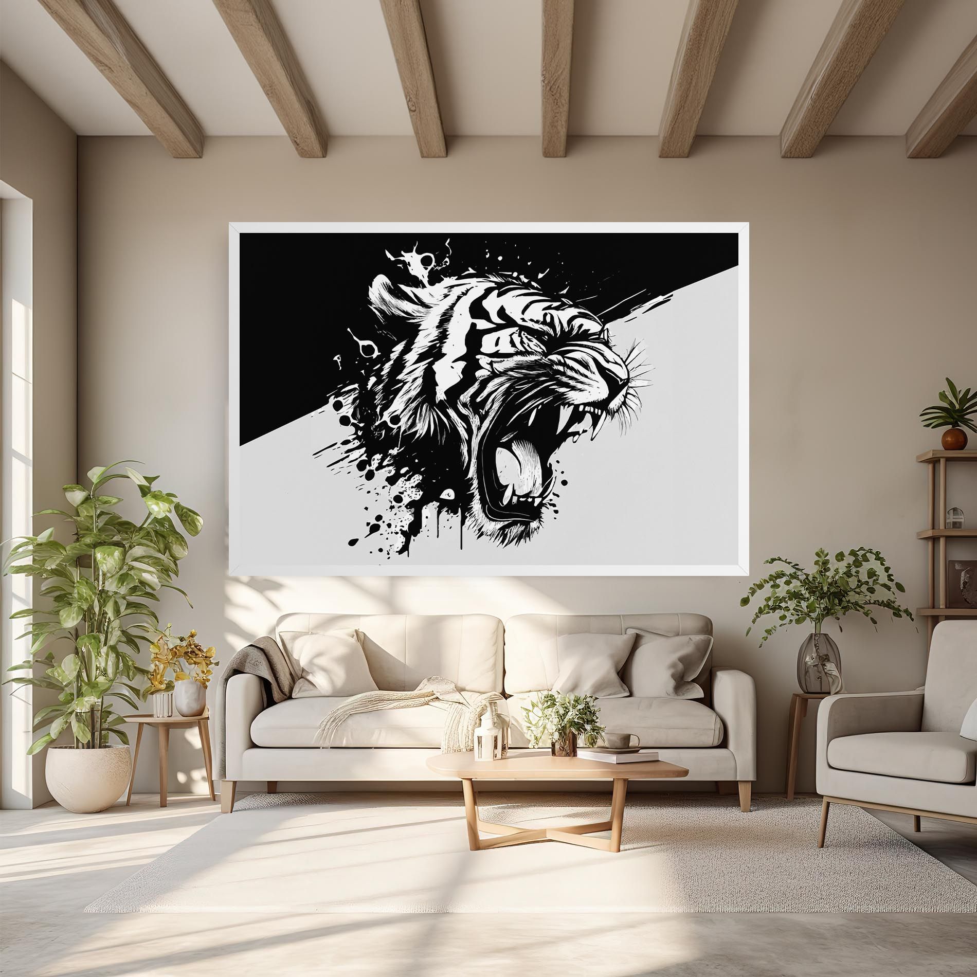Black Grey Tiger mockup 6