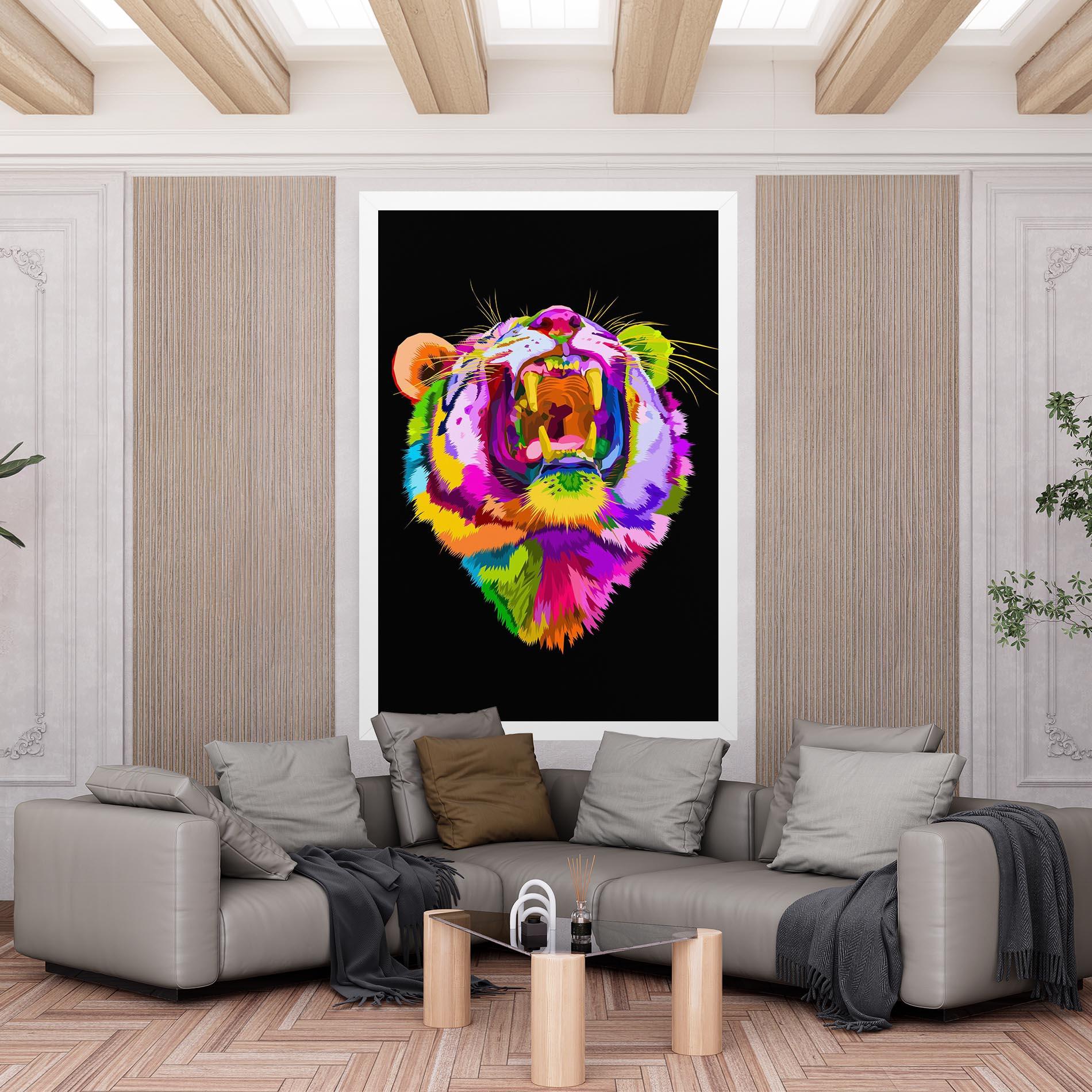 Vászonkép Tiger Mix Color mockup 6