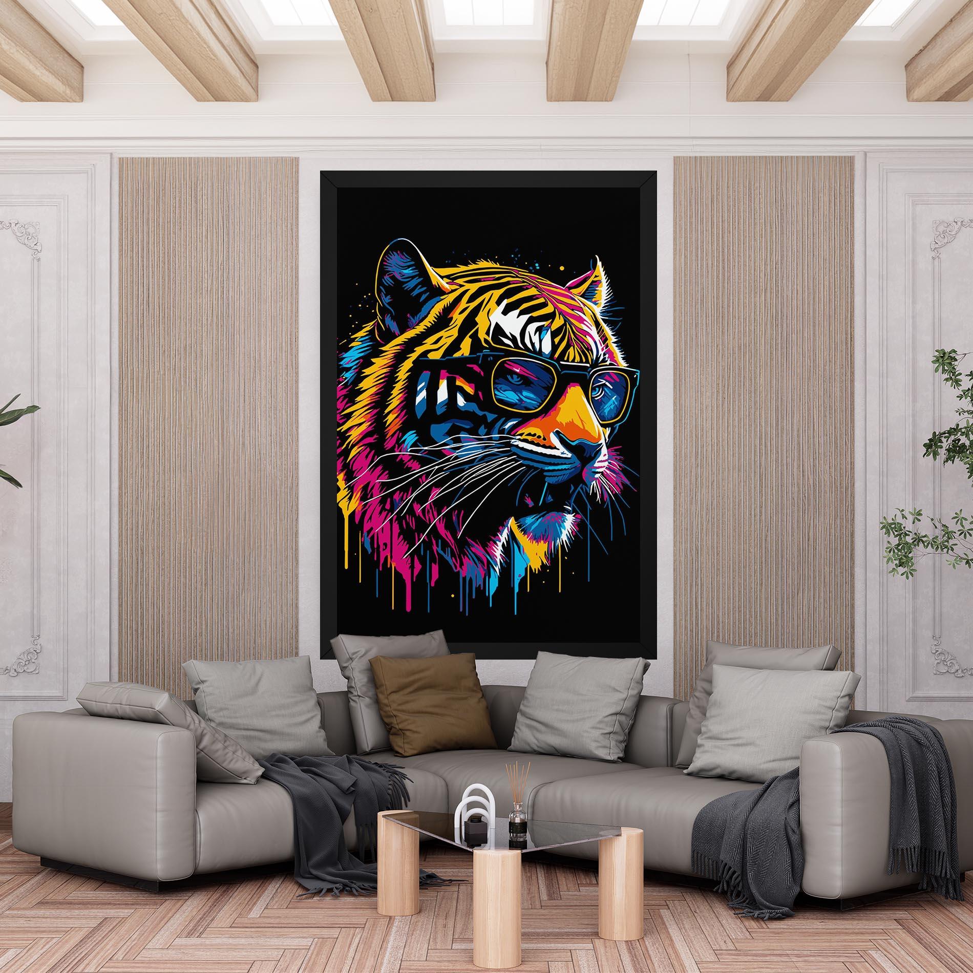 Vászonkép Cool Tiger mockup 6
